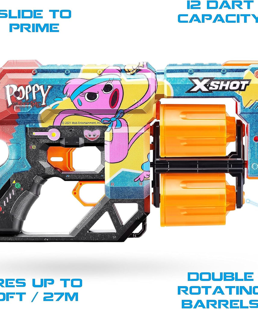 XShot Skins Dread Poppy Playtime S1 Kissy, Air Pocket Dart Technology, Toy Foam Dart Blaster for Kids, Teens, Adults,Boys & Girls, Outdoor Action Gun Games,Gift for Kids Ages 8+