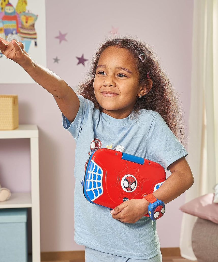 VTech Spidey & His Amazing Friends Learning Laptop – Multicolor Educational Toy for Letters, Words, Numbers & Logic Games, Ages 3+