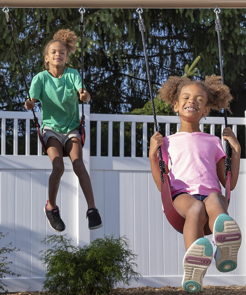 Step2 Naturally Playful Playhouse Climber, Swing Extension, Playhouse + Slide + Swings, Outdoor Playset for Kids 3+