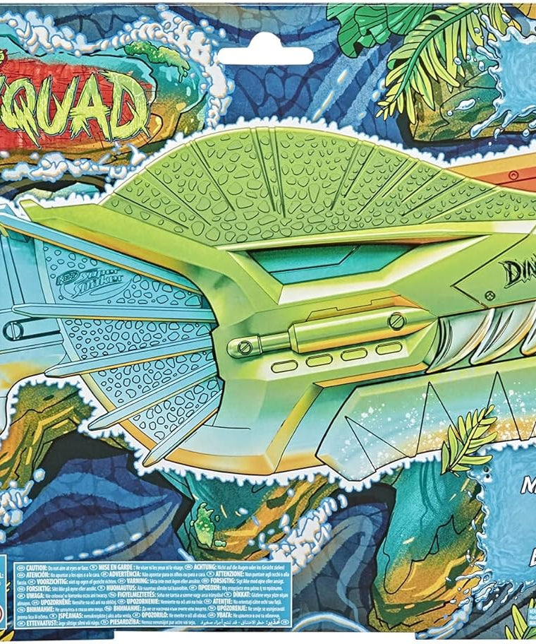 SUPERSOAKER Nerf DinoSquad Dino-Soak Water Blaster, Pump-Action Soakage, Dilophosaurus Dinosaur Design, Outdoor Summer Water Blaster, Multicolour