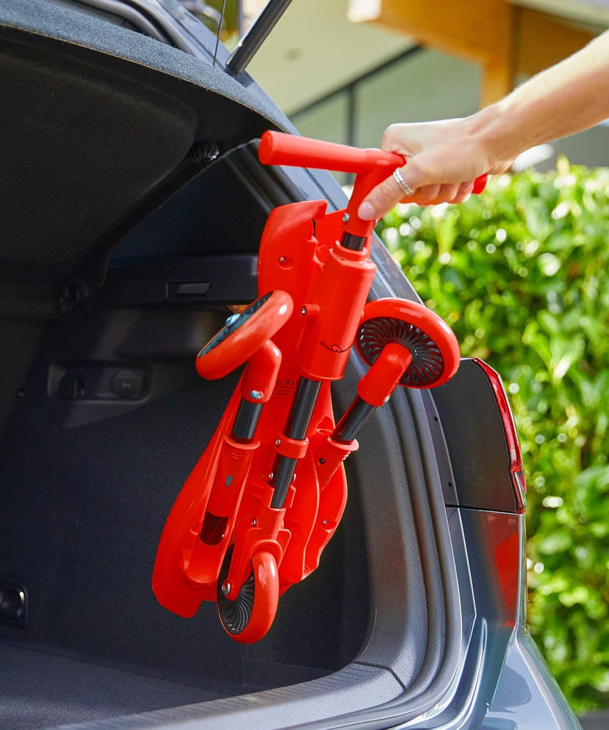 Mookie Scuttlebug Beetle Ride-On Trike with Foldable Frame and Caster Wheels, Indoor and Outdoor Push Bike for Toddlers, 1Y+ Years