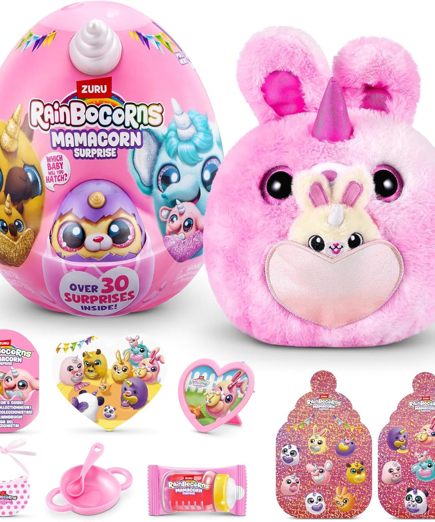 Rainbocorns Mamacorn Surprise Toy, Magical Plush for Girls, Age 3+