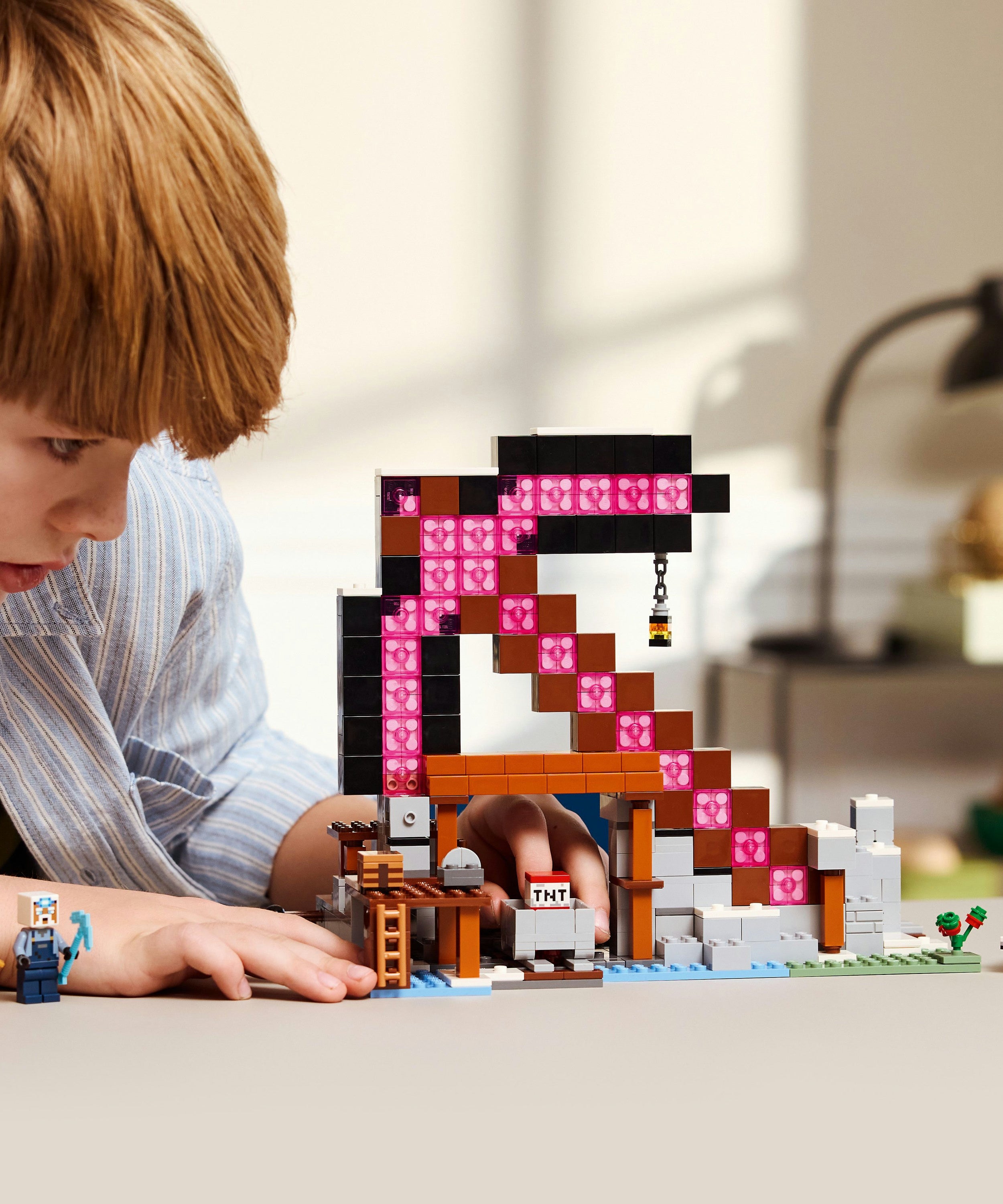 LEGO 21277 The Pickaxe Mine V29 Minecraft Building Set for Boys 8+ Creative Mining Adventure