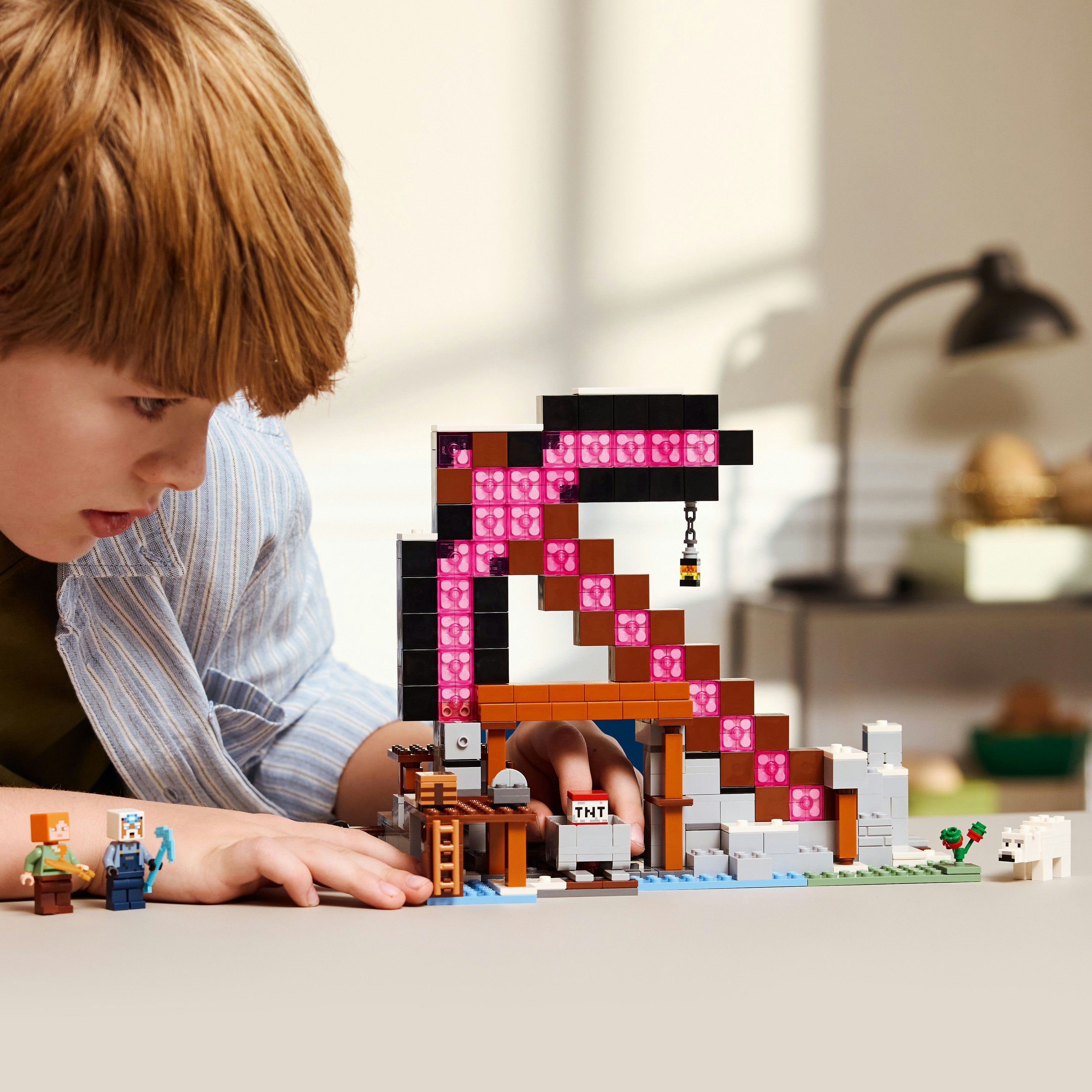 LEGO 21277 The Pickaxe Mine V29 Minecraft Building Set for Boys 8+ Creative Mining Adventure