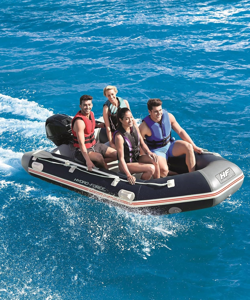 Bestway Hydro-Force Mirovia Pro Inflatable Boat – 65049, 18+ Years, 10'10" x 64" x 17" / 3.30m x 1.62m x 44cm, Tritech Construction, Drop-Stitch Floor