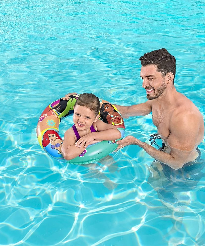 Bestway Disney Princess 22"/56cm Swim Tube - Perfect for Beach and Swimming Pool Use, Outdoor & Indoor Relaxation & Play, Swimming Gears, Swim rings