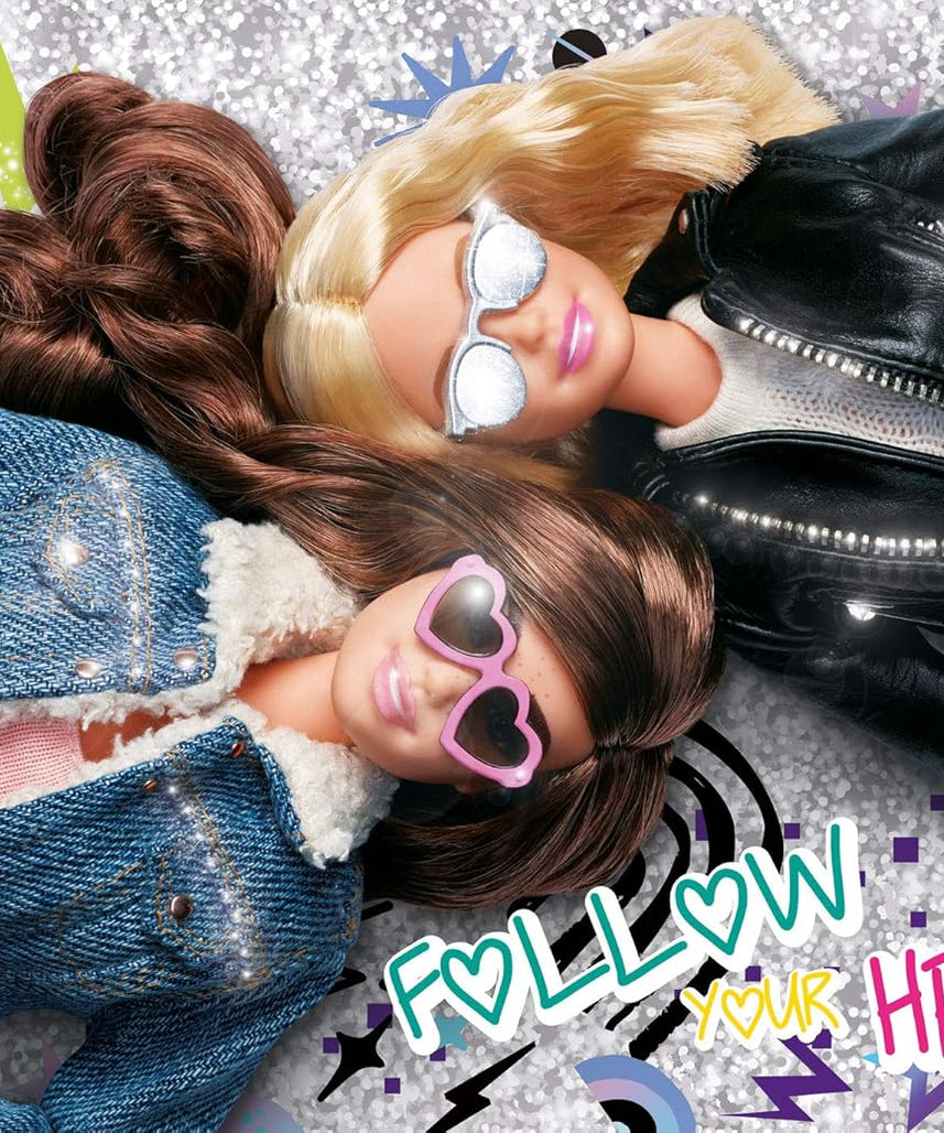 Lisciani Glitter Puzzle Best Day Ever 108-Piece Sparkly Puzzle with Adhesive Gems Creative Educational Toy for Kids Ages 6 and Up