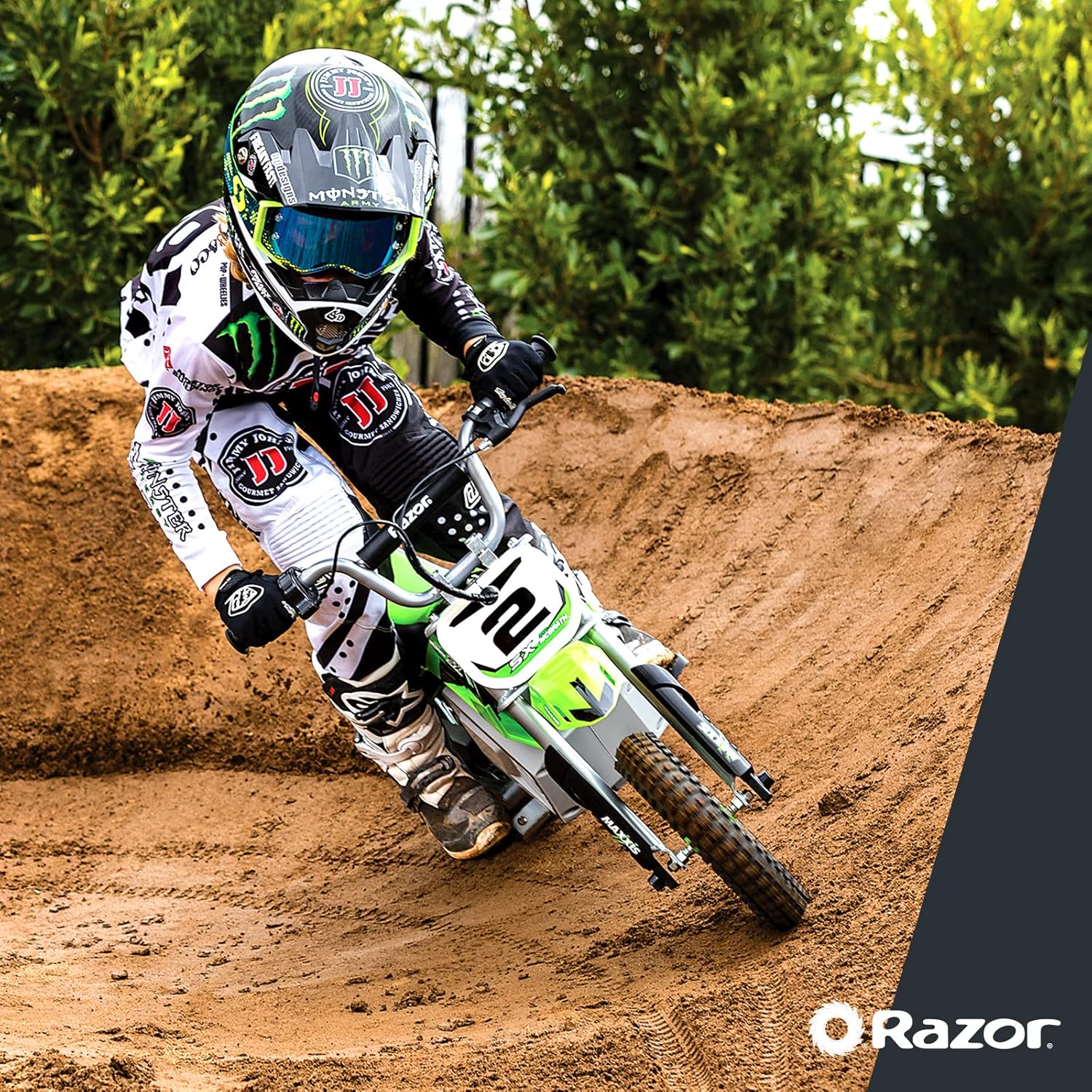 Razor Dirt Rocket SX350 McGrath Green Electric Motocross Bike Ages 13+ Years
