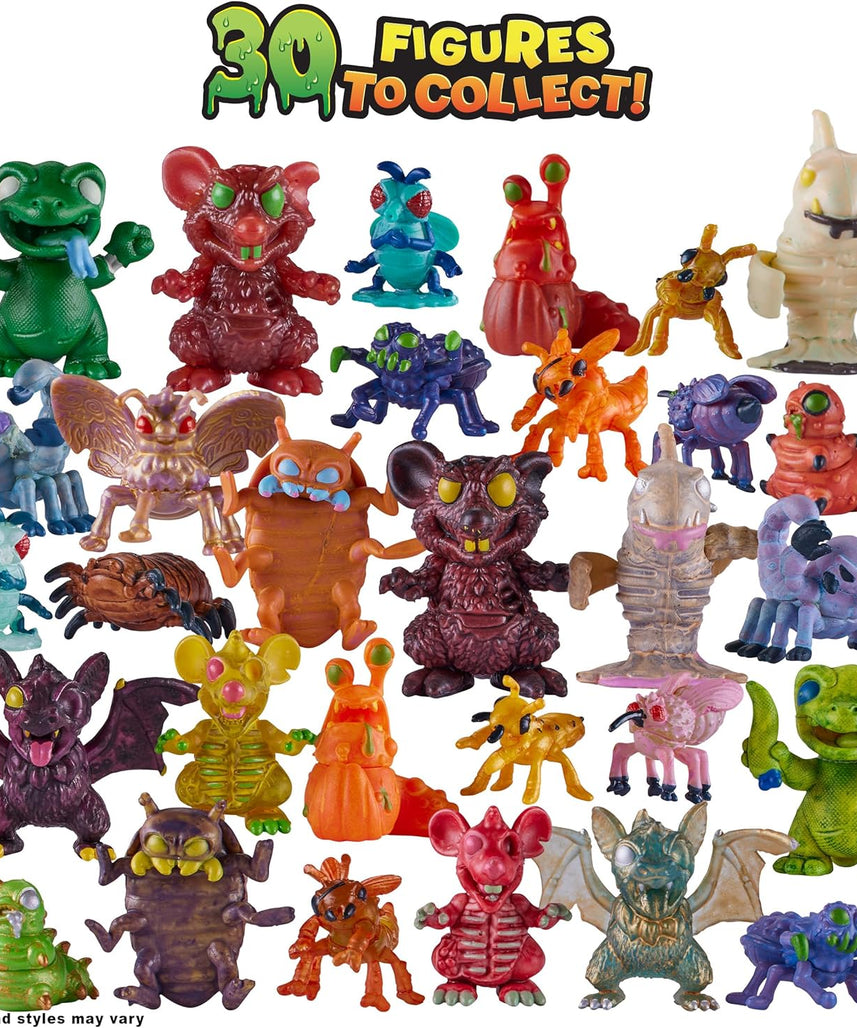 Terror Fried 08091 Nasty Nibbles, Gross Collectible Figures and Slime for Boys Ages 4-10, Multi-Compound Interactive Play Set with Fizz, Squish, Crack and Ooze, Sensory and Collectible Toys