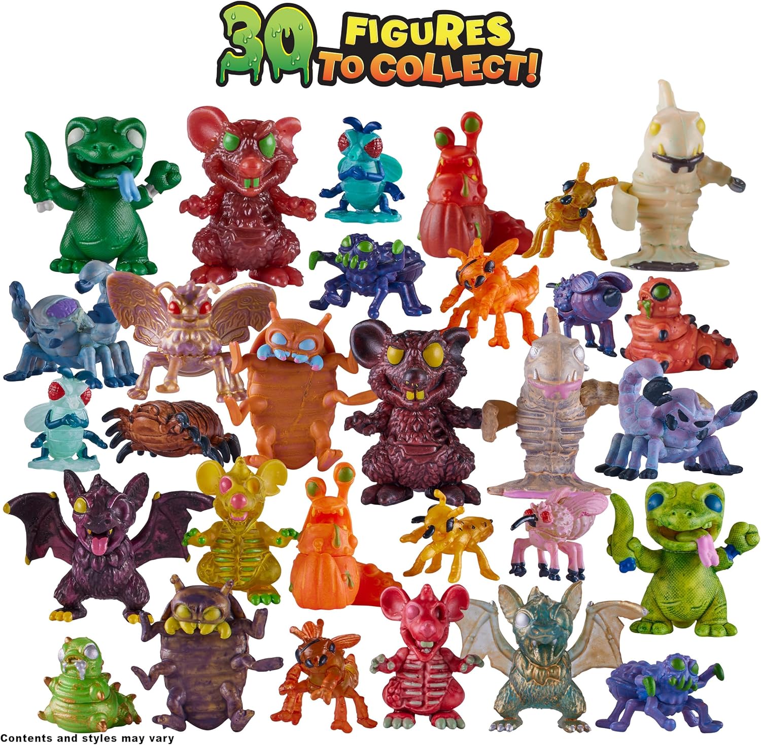 Terror Fried 08091 Nasty Nibbles, Gross Collectible Figures and Slime for Boys Ages 4-10, Multi-Compound Interactive Play Set with Fizz, Squish, Crack and Ooze, Sensory and Collectible Toys