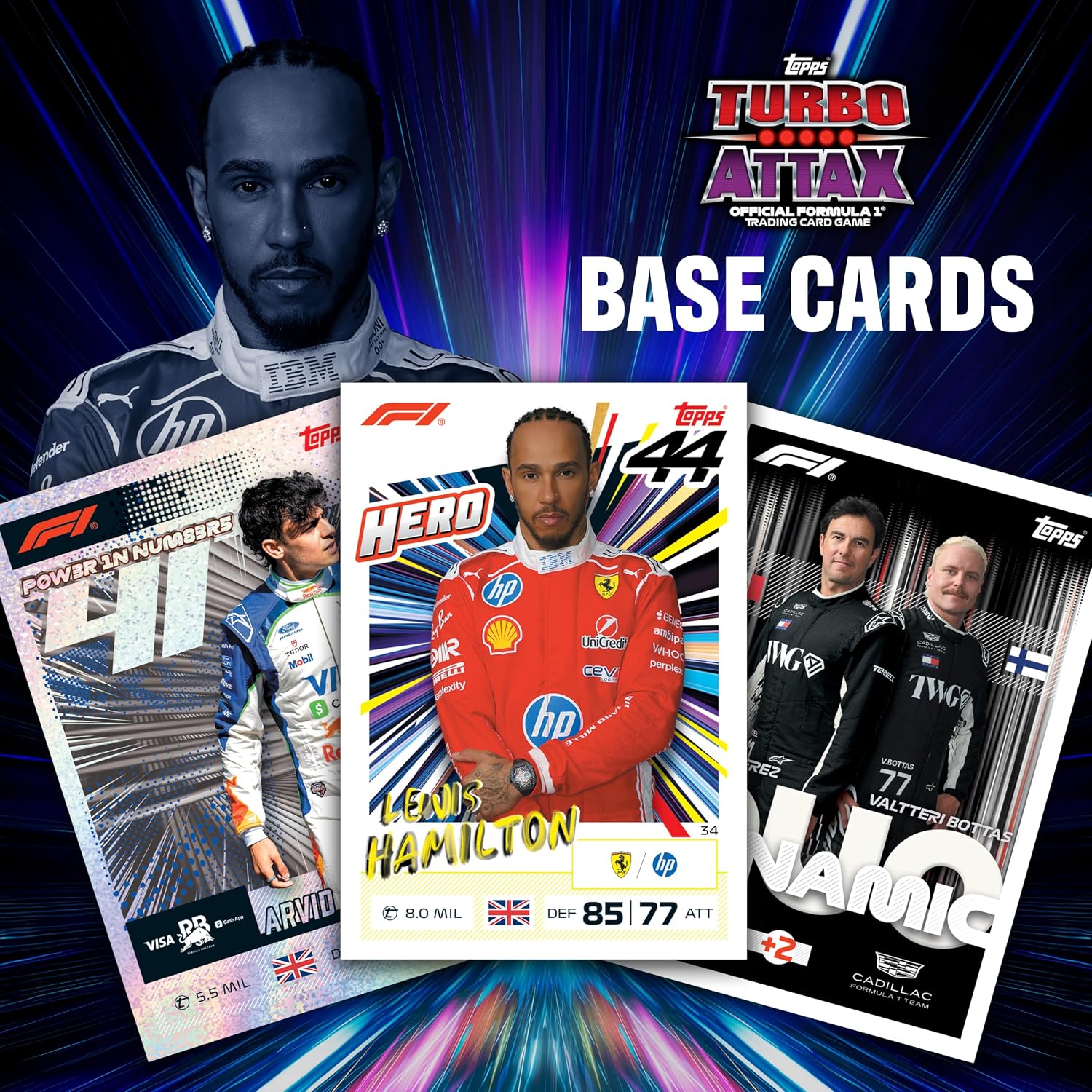Topps Formula 1 Turbo Attax 2026 Mega Tin Guardians of the Grid, 48 Trading Cards with 4 Exclusive Guardians of the Grid Cards, Memento Relic Chase Cards, Official F1 Collection, 6+ Years