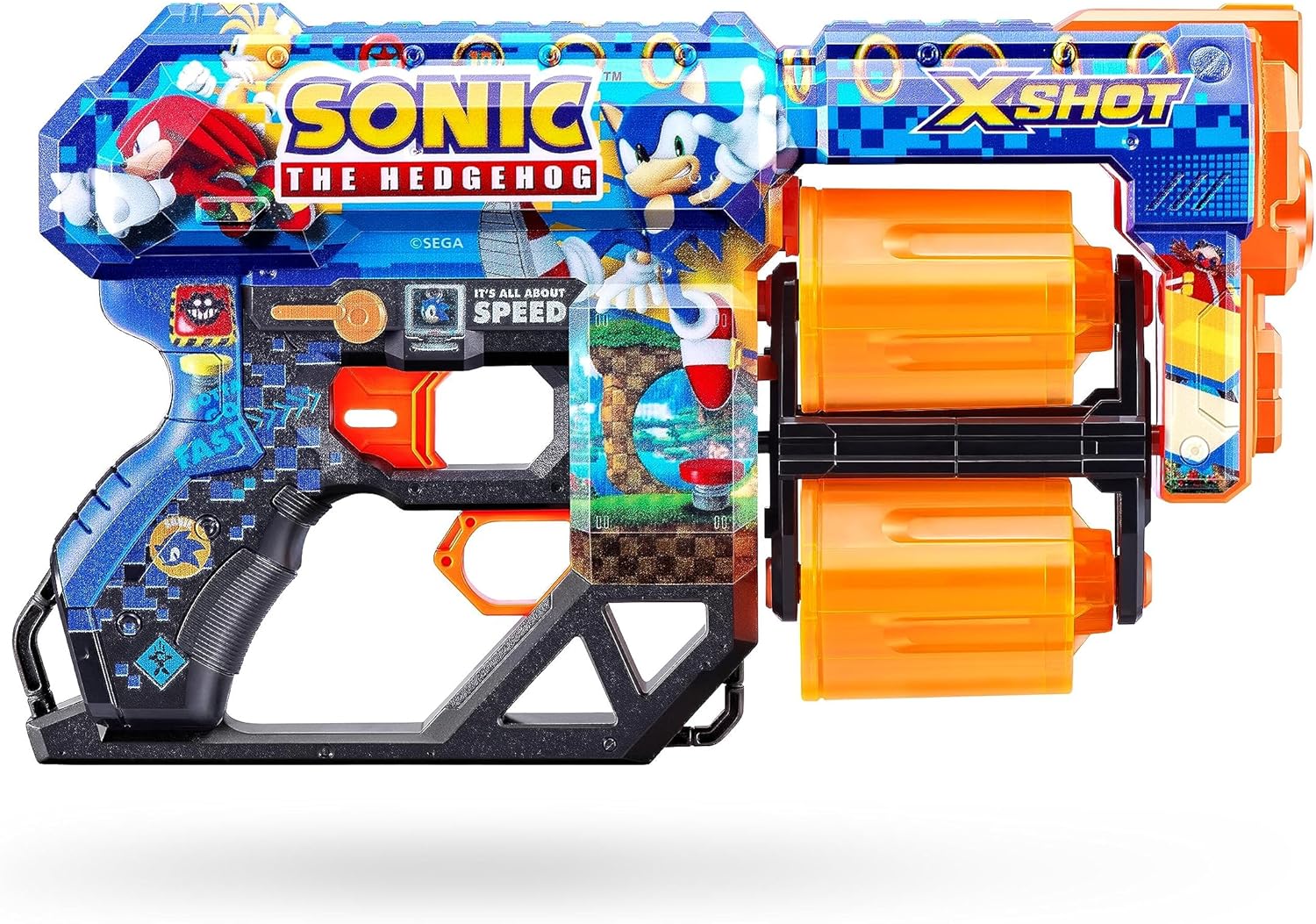 XShot Skins Dread Sonic Bulk Mega Sonic, Easy Reload, Air Pocket Dart Technology, Toy Foam Dart Blaster for Kids, Teens, Adults,Boys & Girls, Outdoor Action Gun Games,Gift for Kids Ages 8+