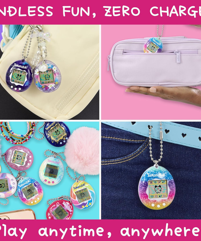 BANDAI Tamagotchi Argyle Heart Virtual Pet 42981 Electronic Toy Ideal for Ages 6+ Zoom into Paradise to Surround Your Electronic Pet