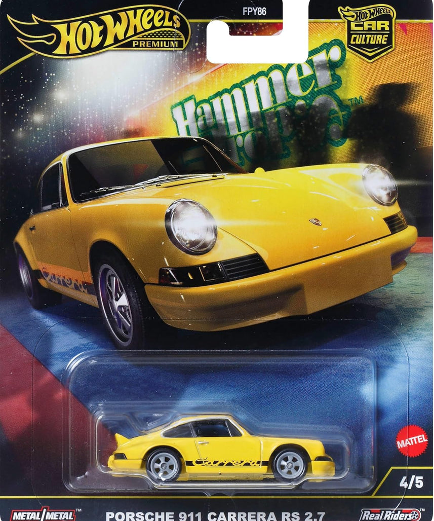 Hot Wheels Premium Porsche 911 Carrera RS, Car Culture Circuit Legends Vehicles for Children from 3 Years and Adults Fans and Collectors, Premium Collection by Car Culture in Scale 1:64, HRW07