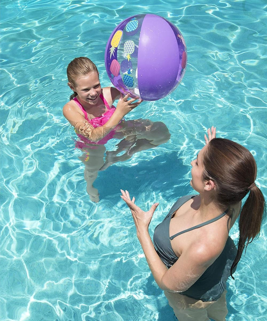 Bestway Designer Beach Ball, Assorted Color, 51 cm, 26 31036, Multi -Colour