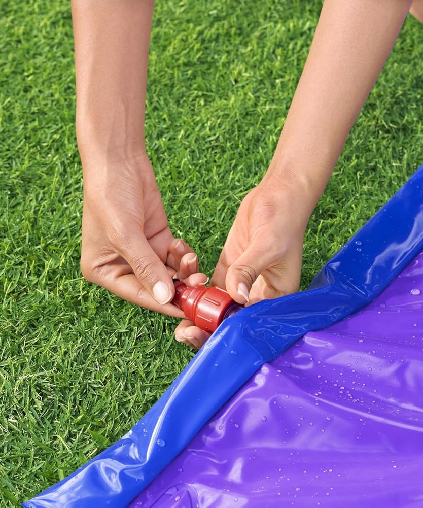 Bestway | H2OGO! Lunar Launch 2-Lane Double Water Slide 488cm, Summer Garden Outdoor Water Slide