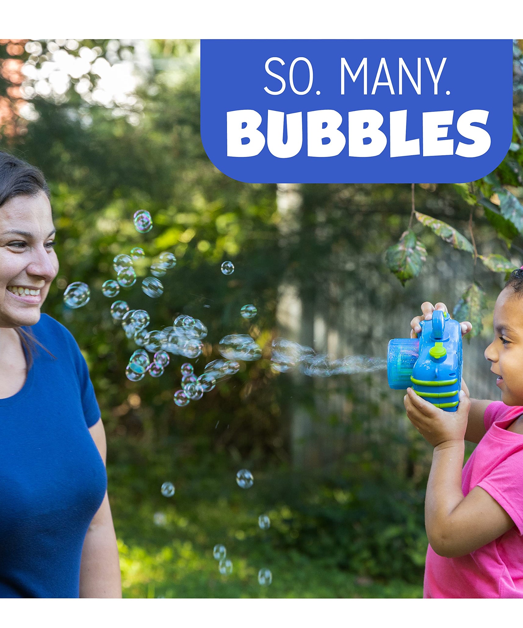 Fubbles No Spill Bubble Camera Toy, 118ml Bubble Solution Included, Automatic Bubble Camera for Kids, Non Spill Bubble Maker with Lights and Sound, Pretend Play Bubble Toy, Battery Operated, Outdoor Bubble Fun, Ages 3 Plus