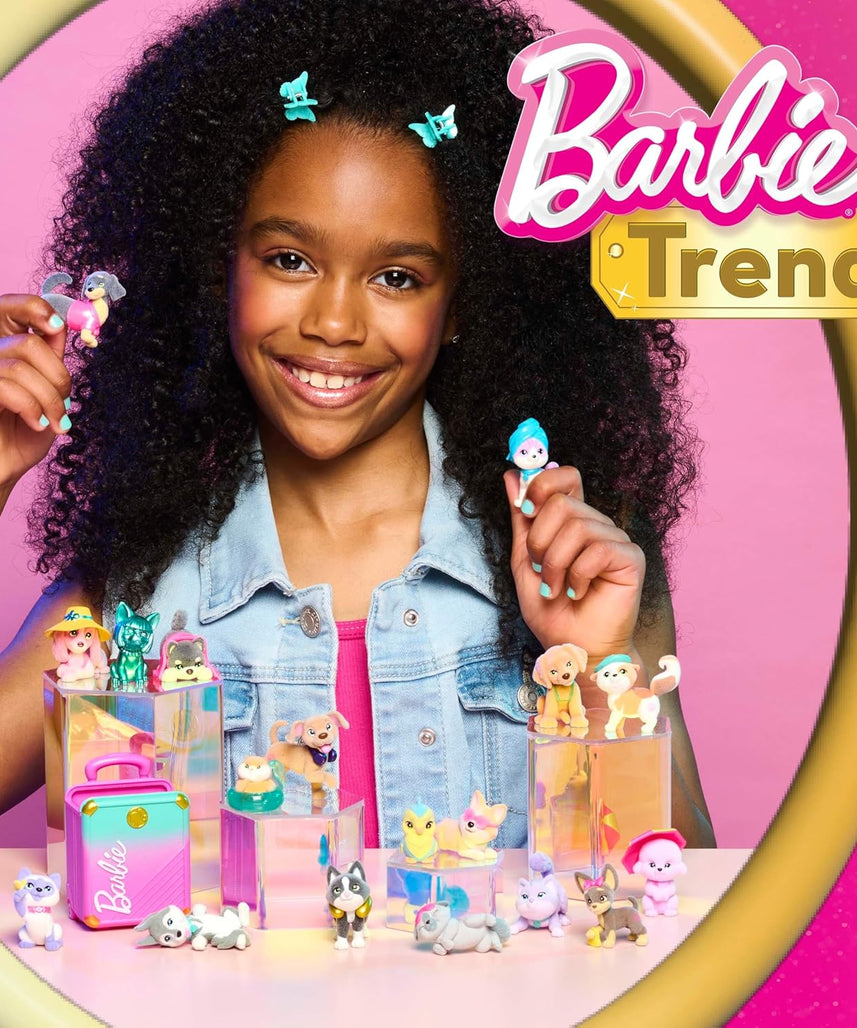 Barbie Pet Mini Collectible Figures, 1.5-inch Animal Figurines, Kids Toys for Ages 3 Up by Just Play