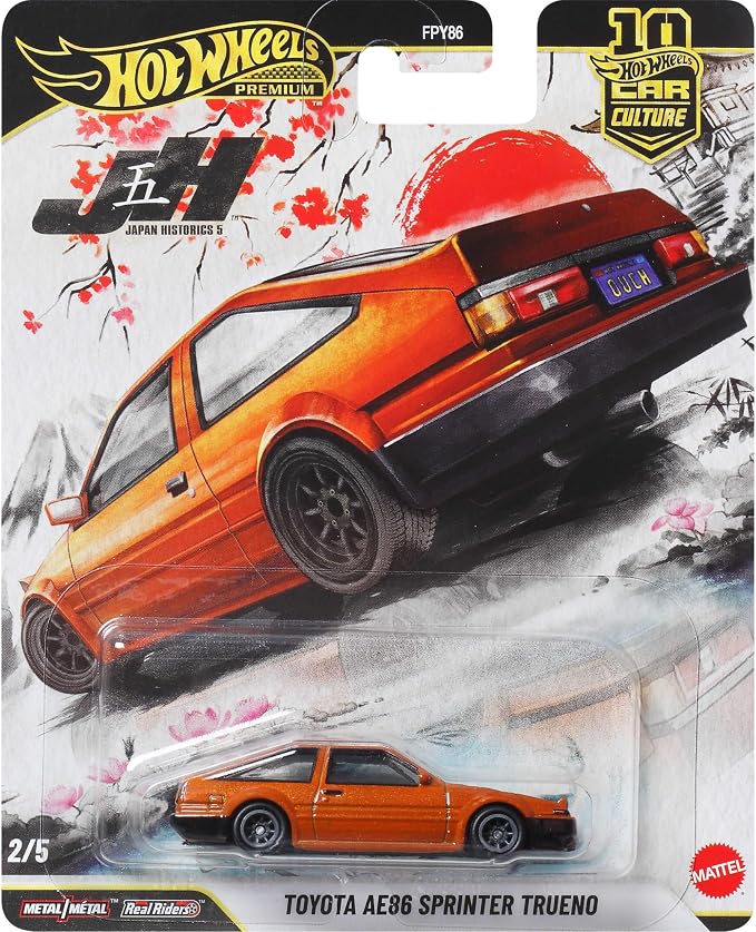 Hot Wheels Car Culture Vehicle, Premium 1:64 Scale Die-Cast Toy Car or Truck with Real Riders Tires & Metal/Metal Body & Chassis (Styles May Vary)