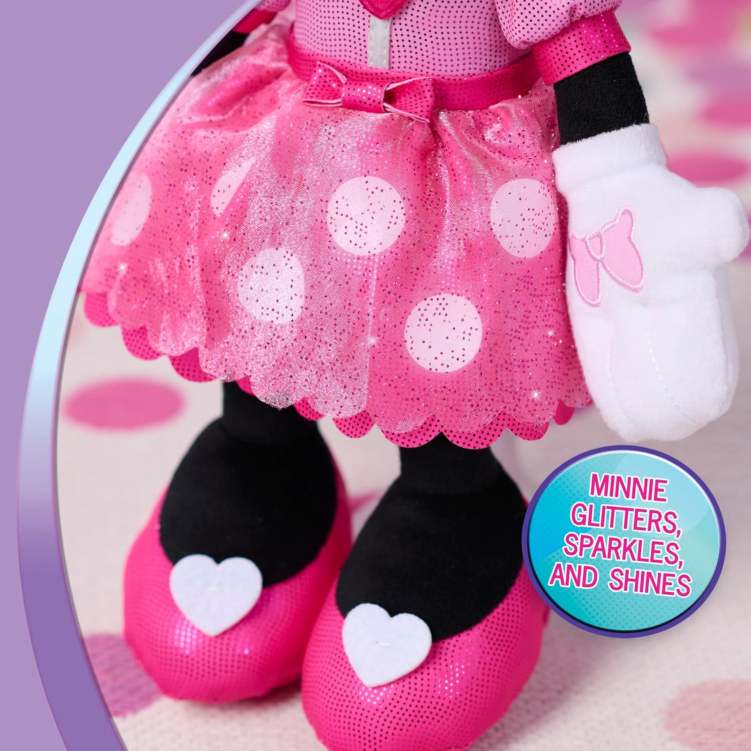 Just Play Minnie Mouse Colorfinity Feature Plush, Kids Toys for Ages 3 Up
