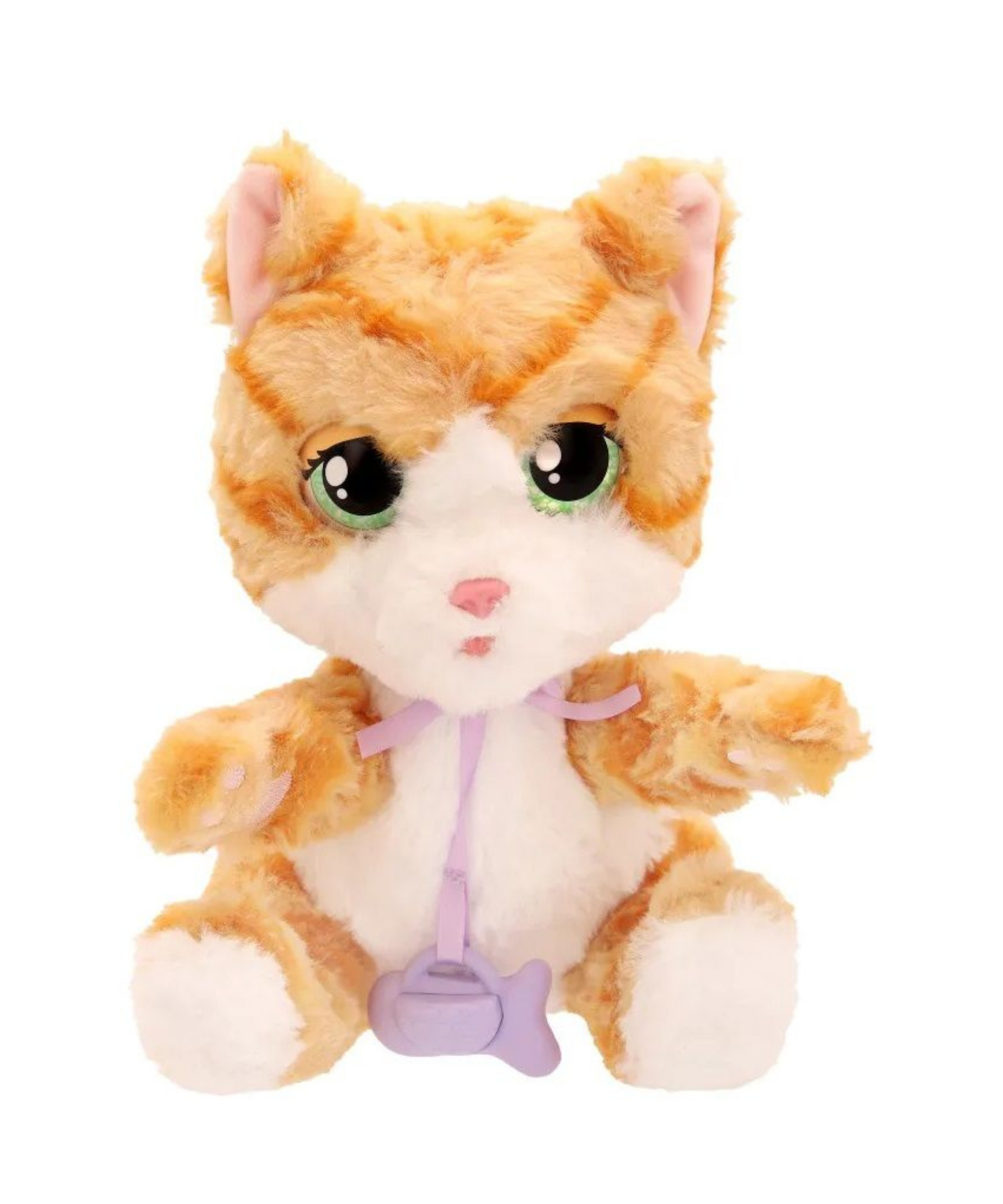 قطط نائمة من بيبي باوز، قطة، لعبة قطة تفاعلية من القطيفة مقاس 8.5 بوصة مع حقيبة حمل، لعبة تظاهر للأطفال مع مؤثرات صوتية، مناسبة للأولاد والبنات من سن 3 سنوات فما فوق