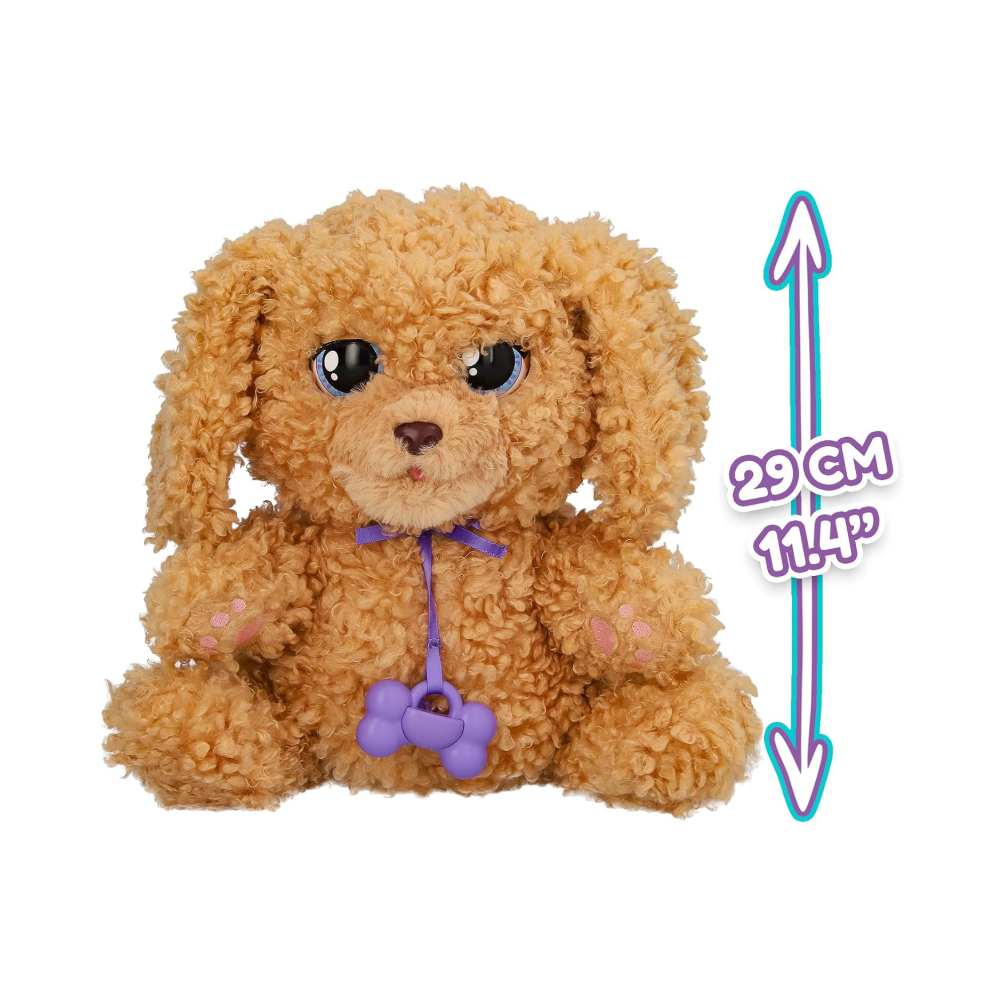 لعبة جرو تفاعلية من القطيفة من بيبي باوز لوف آند كير، لابرادودل، 11.4 بوصة مع حقيبة حمل، لعبة تظاهر للأطفال مع مؤثرات صوتية، مناسبة للأولاد والبنات من سن 4 سنوات فما فوق