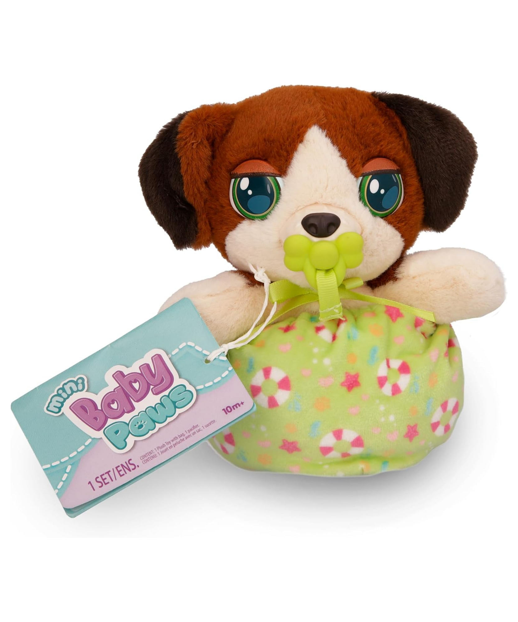 جراء صغيرة من بيبي باوز، بيجل، لعبة جرو تفاعلية من القطيفة مقاس 5 بوصات مع حقيبة حمل، لعبة تظاهر للأطفال مع مؤثرات صوتية، مناسبة للأولاد والبنات من سن 3 سنوات فما فوق