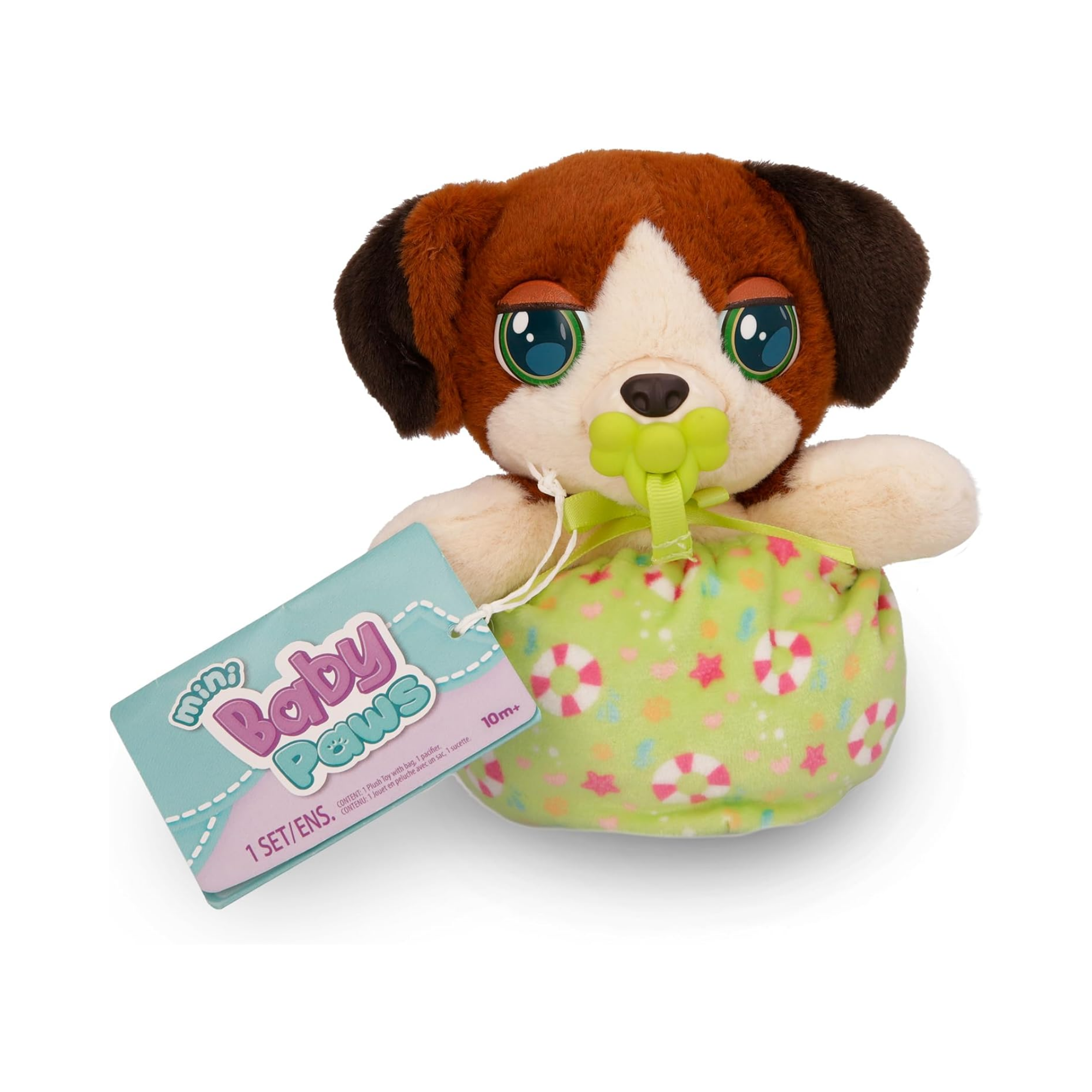 جراء صغيرة من بيبي باوز، بيجل، لعبة جرو تفاعلية من القطيفة مقاس 5 بوصات مع حقيبة حمل، لعبة تظاهر للأطفال مع مؤثرات صوتية، مناسبة للأولاد والبنات من سن 3 سنوات فما فوق