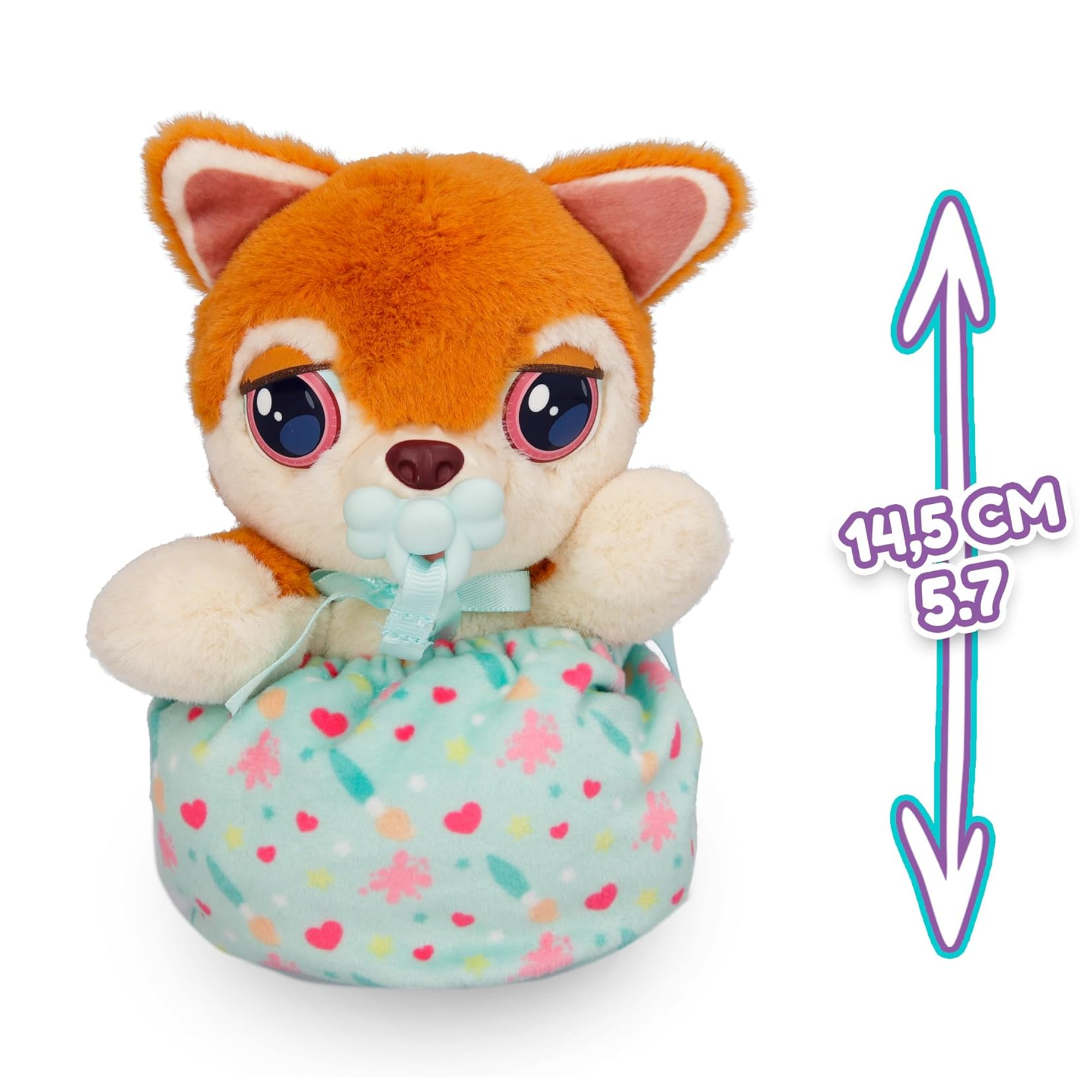 جراء صغيرة من بيبي باوز، شيبا إينو، لعبة جرو تفاعلية من القطيفة مقاس 5 بوصات مع حقيبة حمل، لعبة تظاهر للأطفال مع مؤثرات صوتية، مناسبة للأولاد والبنات من سن 3 سنوات فما فوق