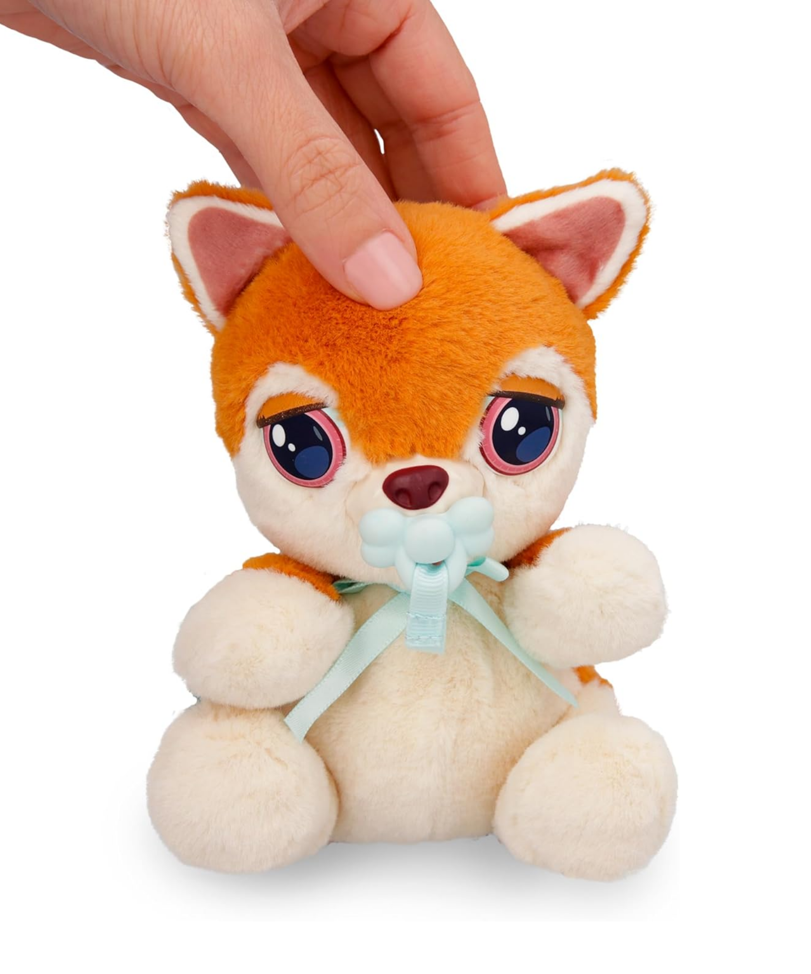 جراء صغيرة من بيبي باوز، شيبا إينو، لعبة جرو تفاعلية من القطيفة مقاس 5 بوصات مع حقيبة حمل، لعبة تظاهر للأطفال مع مؤثرات صوتية، مناسبة للأولاد والبنات من سن 3 سنوات فما فوق