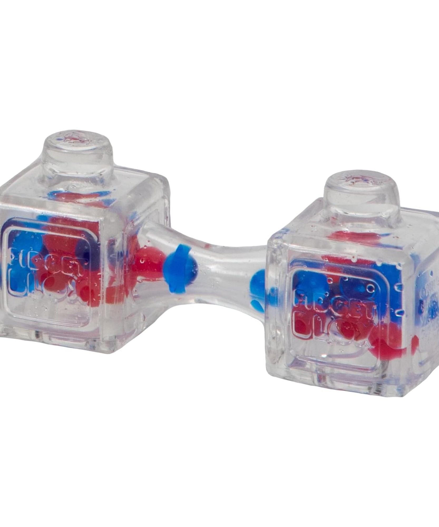 لعبة فيدجيت بلوكس من جالوت، لعبة فيدجيت حسية مركزة على الصوت، لعبة مكتبية لتخفيف التوتر والقلق، خرز أحمر وأزرق، للبالغين والأطفال