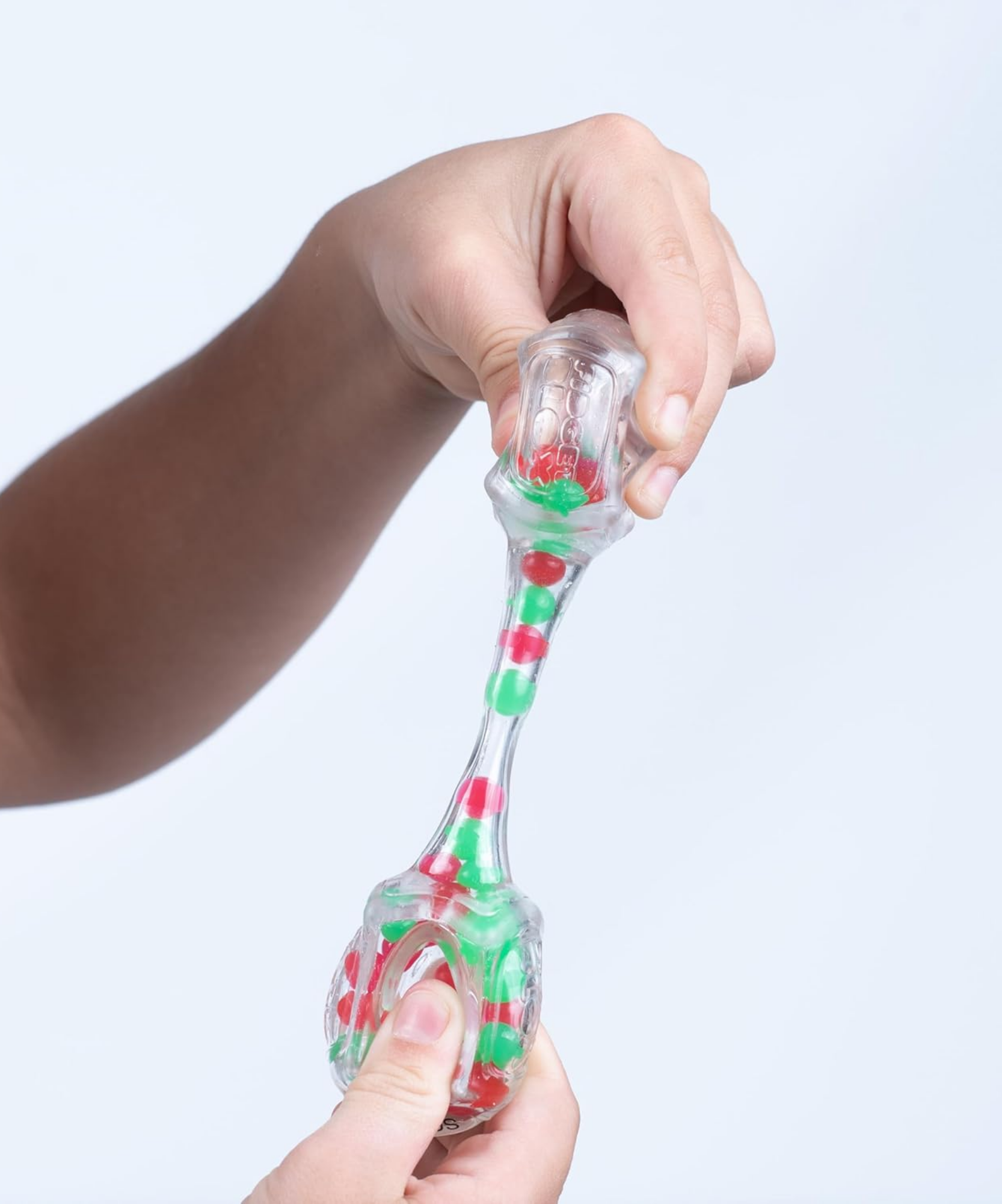 لعبة فيدجيت بلوكس من جالوت، لعبة فيدجيت حسية مركزة على الصوت، لعبة مكتبية لتخفيف التوتر والقلق، للبالغين والأطفال، خرز أحمر وأخضر