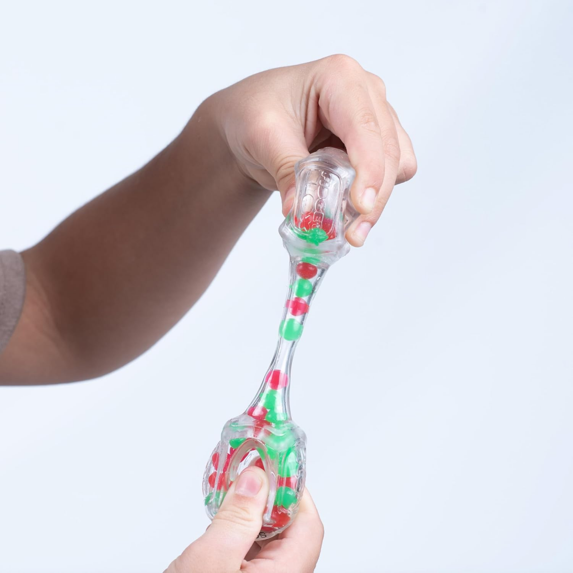 لعبة فيدجيت بلوكس من جالوت، لعبة فيدجيت حسية مركزة على الصوت، لعبة مكتبية لتخفيف التوتر والقلق، للبالغين والأطفال، خرز أحمر وأخضر