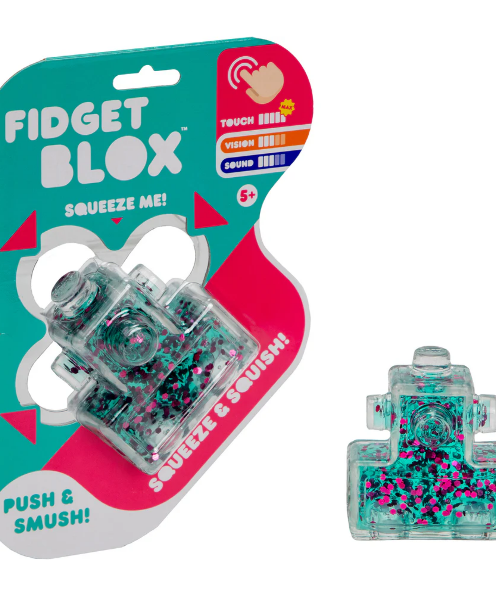 لعبة فيدجيت بلوكس من جالوت، لعبة فيدجيت حسية مركزة على اللمس، لعبة مكتبية لتخفيف التوتر والقلق، لعبة علاجية مهدئة للبالغين والأطفال، باللونين الأخضر والوردي