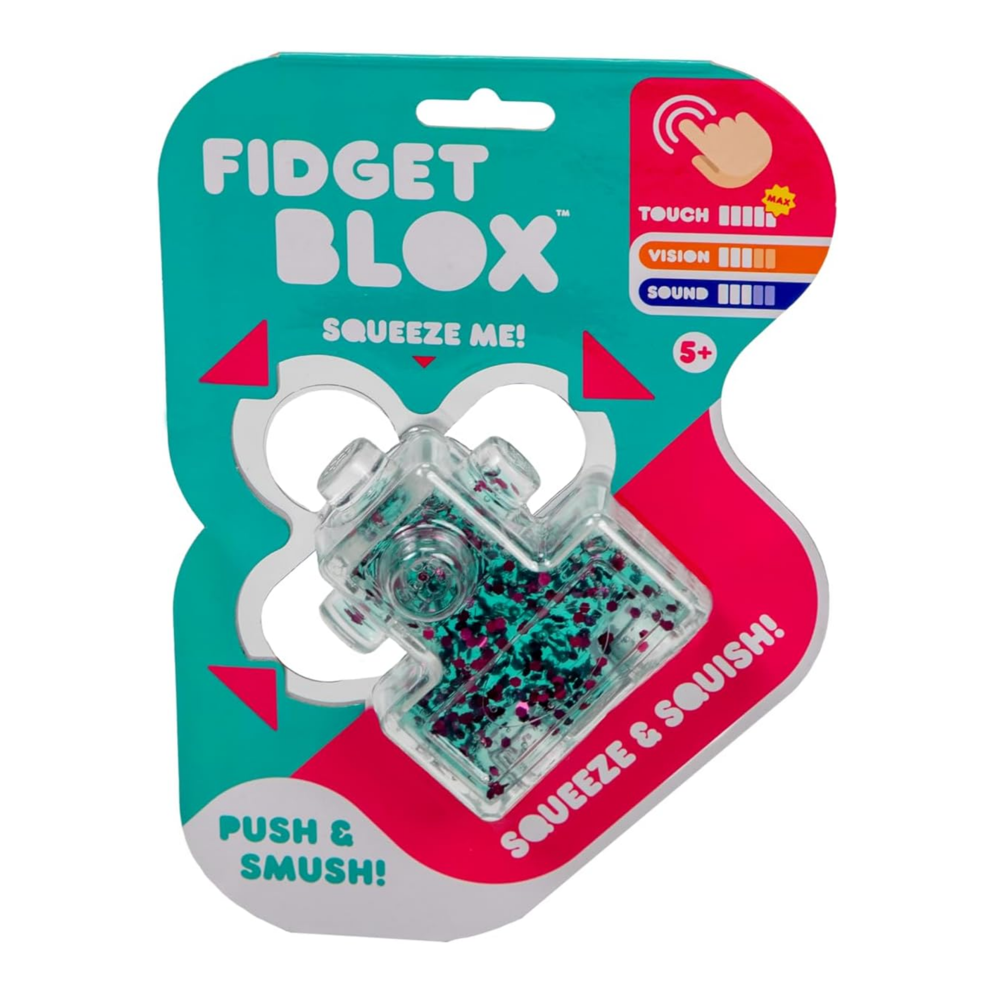 لعبة فيدجيت بلوكس من جالوت، لعبة فيدجيت حسية مركزة على اللمس، لعبة مكتبية لتخفيف التوتر والقلق، لعبة علاجية مهدئة للبالغين والأطفال، باللونين الأخضر والوردي