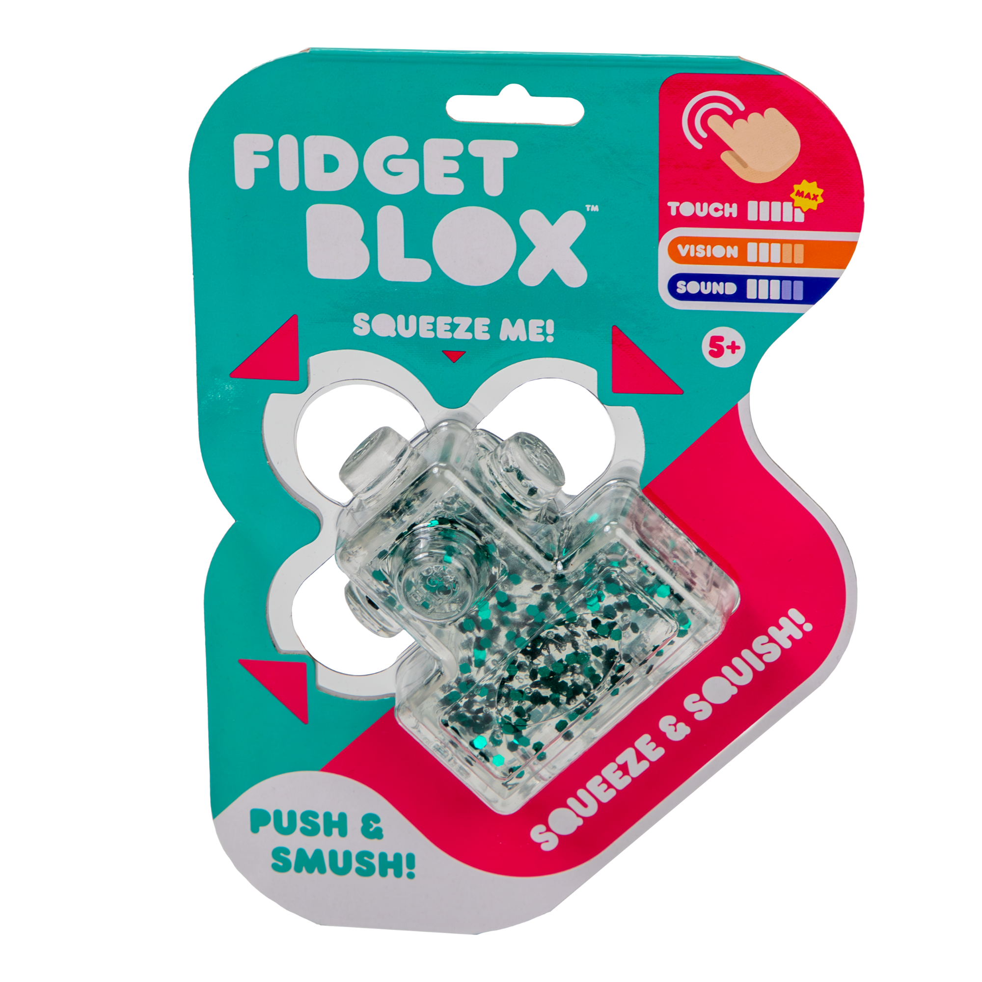 لعبة فيدجيت بلوكس من جالوت، لعبة فيدجيت حسية مركزة على اللمس، لعبة مكتبية لتخفيف التوتر والقلق، لعبة علاجية مهدئة للبالغين والأطفال، شفافة وخضراء