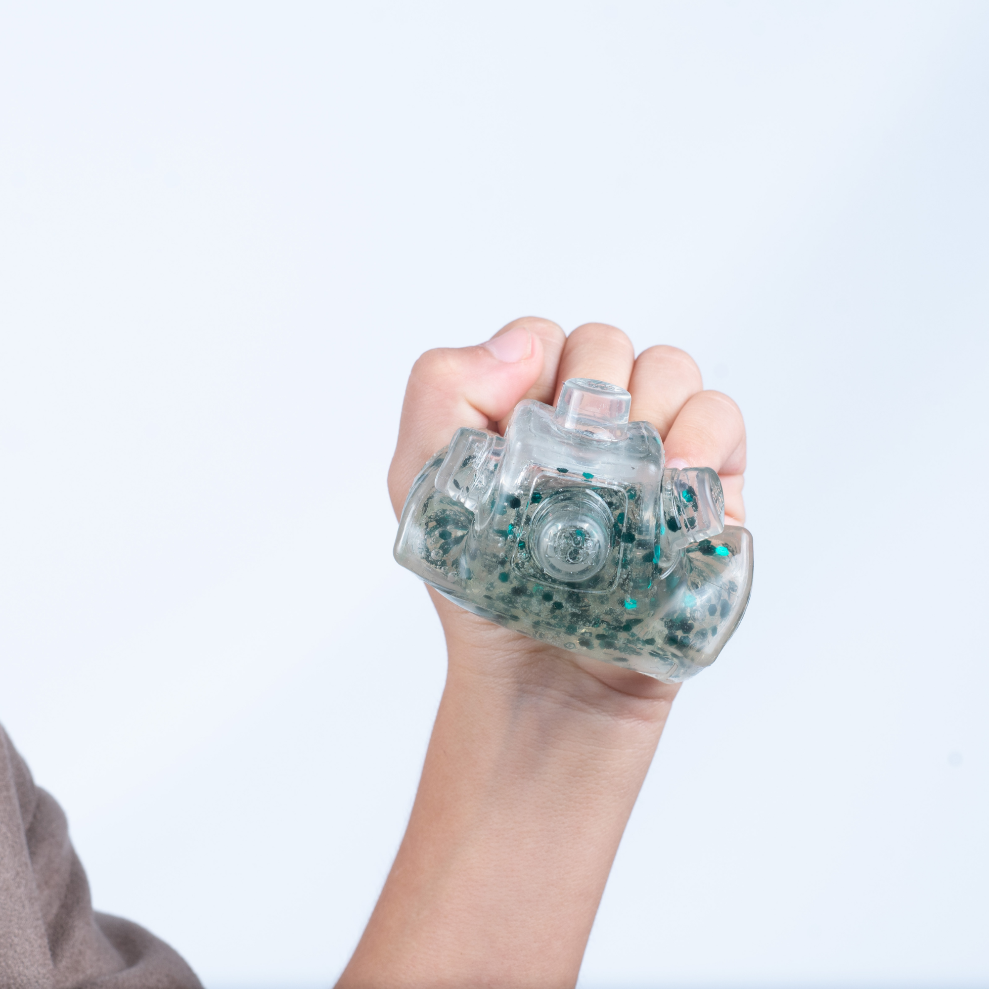 لعبة فيدجيت بلوكس من جالوت، لعبة فيدجيت حسية مركزة على اللمس، لعبة مكتبية لتخفيف التوتر والقلق، لعبة علاجية مهدئة للبالغين والأطفال، شفافة وخضراء