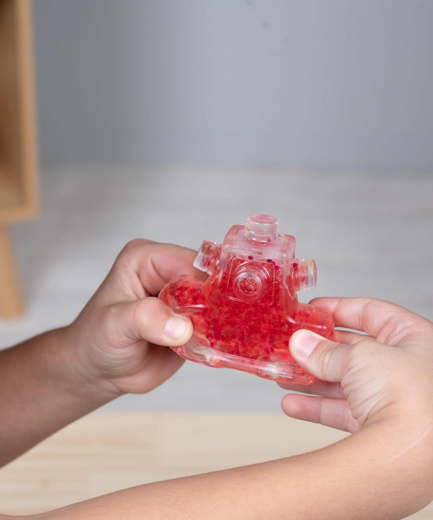 لعبة فيدجيت بلوكس من جالوت، لعبة فيدجيت حسية مركزة على اللمس، لعبة مكتبية لتخفيف التوتر والقلق، لعبة علاجية مهدئة للبالغين والأطفال، باللونين الأحمر والوردي