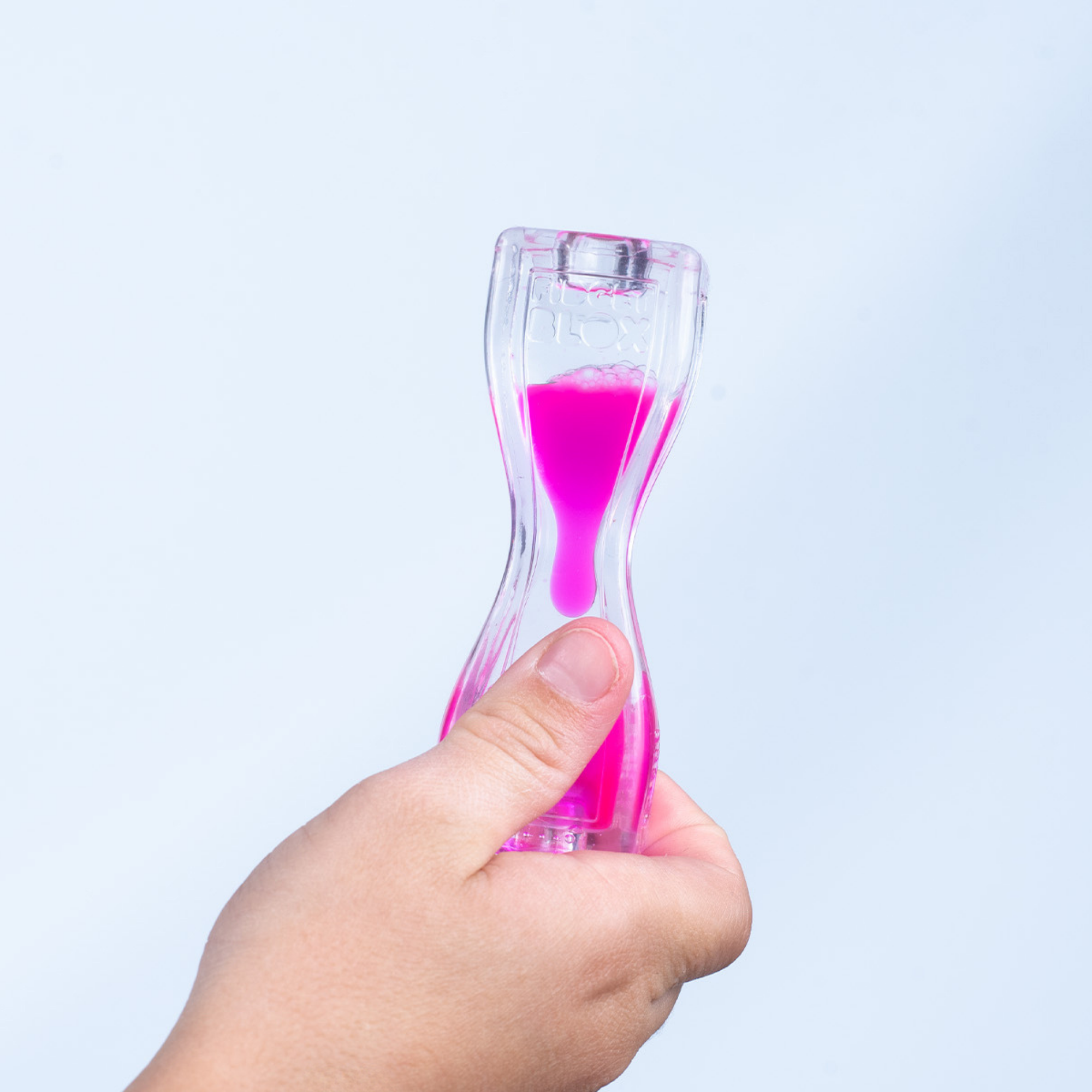 لعبة فيدجيت بلوكس من جالوت، لعبة فيدجيت حسية مركزة على الرؤية، مصنوعة من سائل وملون، لتخفيف القلق والتوتر، لعبة مكتبية مهدئة للبالغين والأطفال، لون وردي