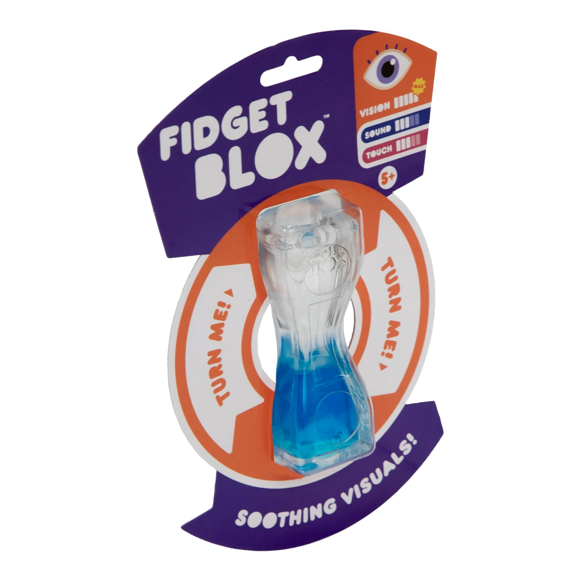 لعبة فيدجيت بلوكس من جالوت، لعبة فيدجيت حسية مركزة على الرؤية، مصنوعة من سائل وملون، لتخفيف القلق والتوتر، لعبة مكتبية مهدئة للبالغين والأطفال، لون أزرق