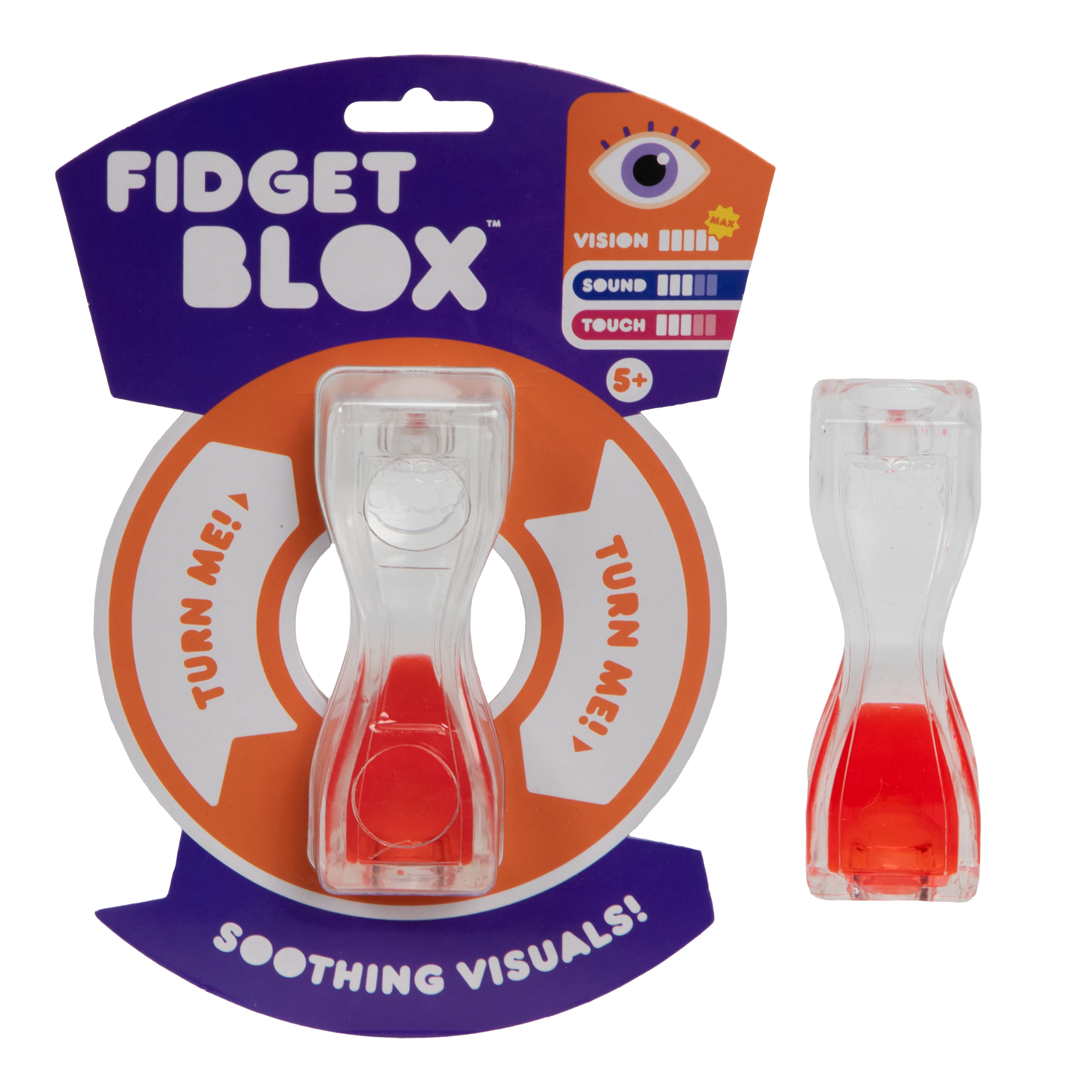 لعبة فيدجيت بلوكس من جالوت، لعبة فيدجيت حسية مركزة على الرؤية، مصنوعة من سائل وملون، لتخفيف القلق والتوتر، لعبة مكتبية مهدئة للبالغين والأطفال، لون أحمر