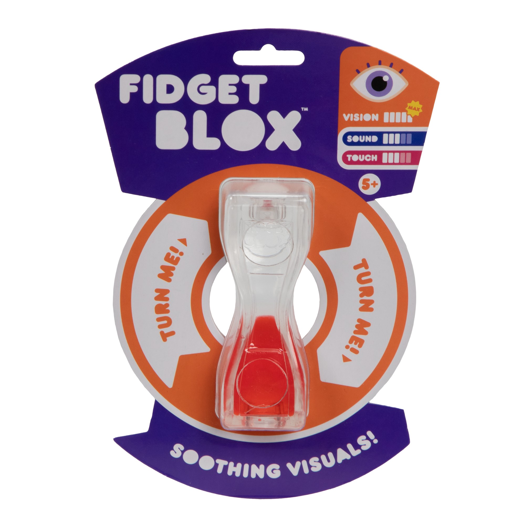 لعبة فيدجيت بلوكس من جالوت، لعبة فيدجيت حسية مركزة على الرؤية، مصنوعة من سائل وملون، لتخفيف القلق والتوتر، لعبة مكتبية مهدئة للبالغين والأطفال، لون أحمر