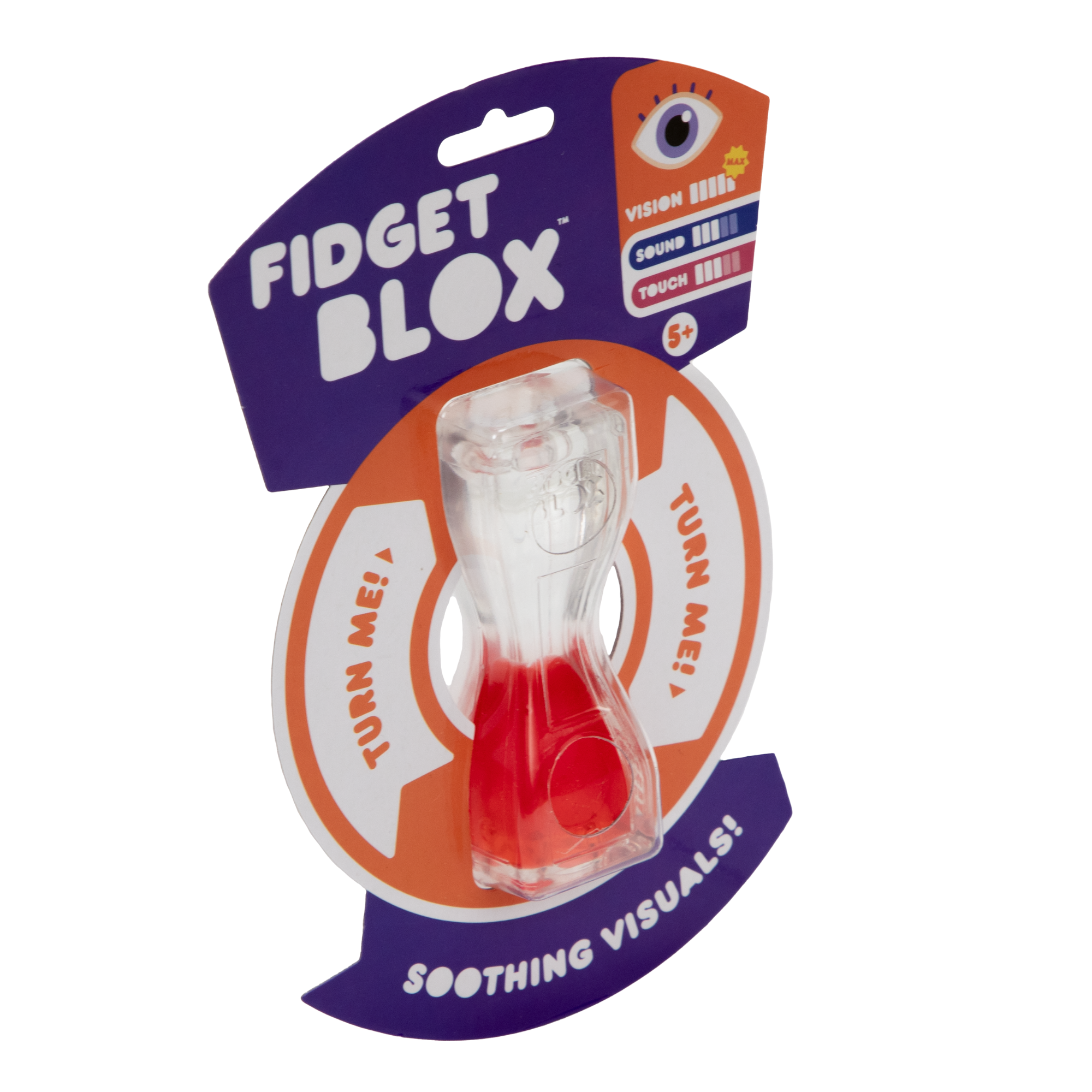 لعبة فيدجيت بلوكس من جالوت، لعبة فيدجيت حسية مركزة على الرؤية، مصنوعة من سائل وملون، لتخفيف القلق والتوتر، لعبة مكتبية مهدئة للبالغين والأطفال، لون أحمر