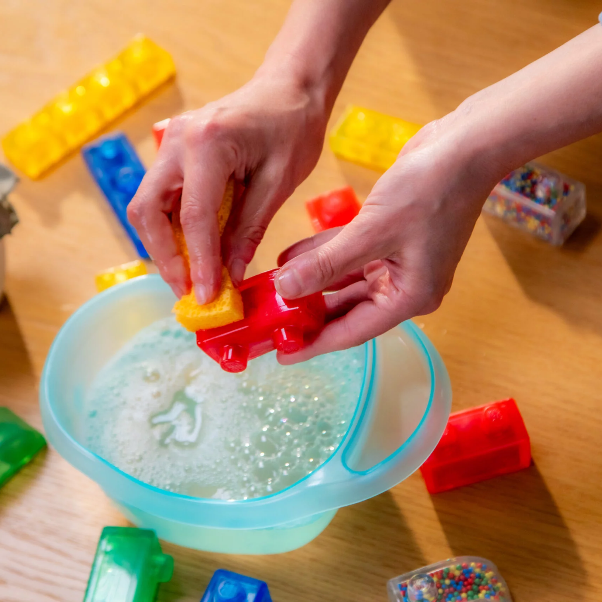 Goliath Jelly Blox Vrooom! Truck Kit, Includes 35 Blocks, Toddler & Preschool Building Blocks Kids Can Squeeze, Stretch, Squish, Safety Tested & Ouch-Free, Tactile, Sensory Play Toy for Ages 2+