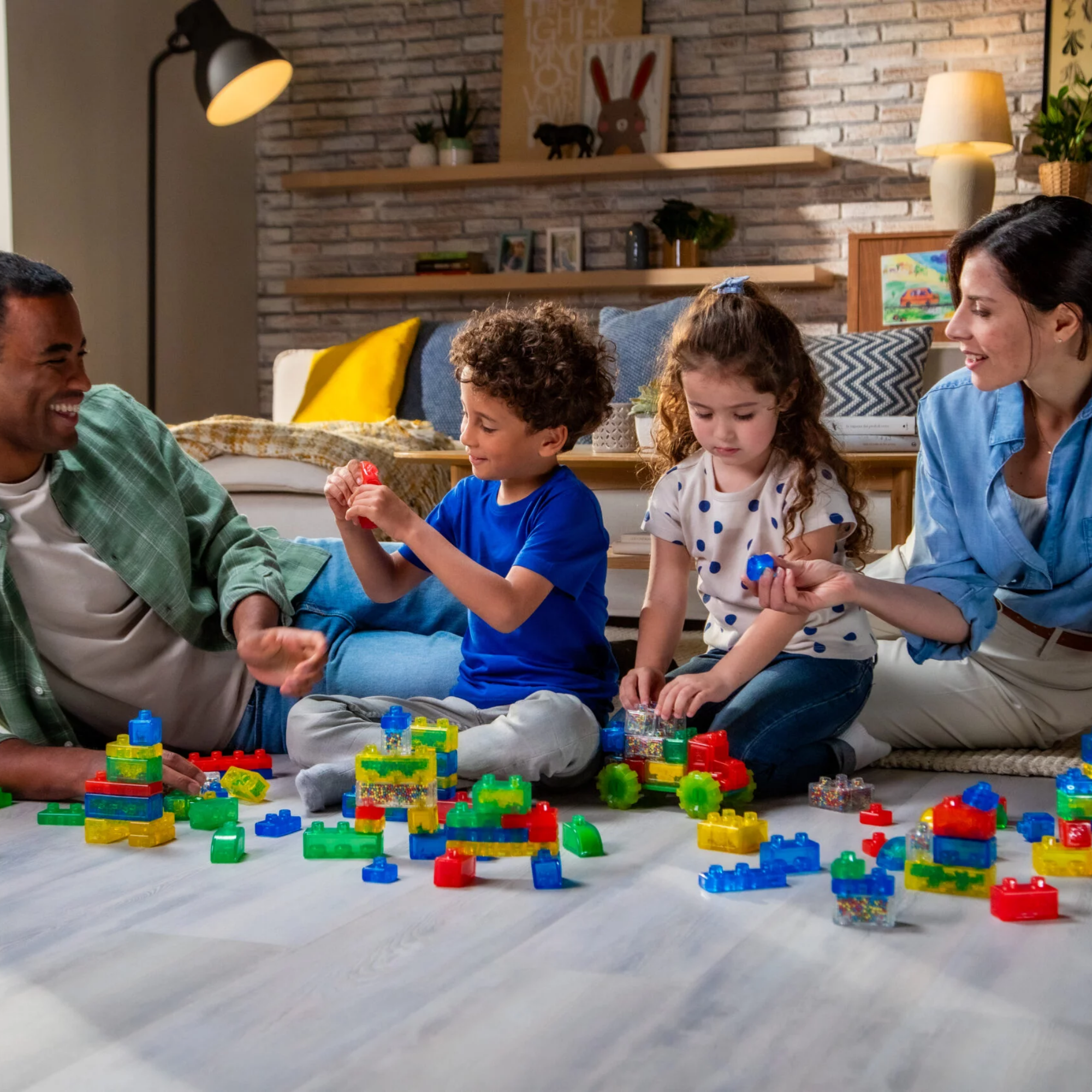 مجموعة Goliath Jelly Blox الإبداعية، تتضمن 20 مكعبًا، مكعبات بناء للأطفال الصغار ومرحلة ما قبل المدرسة يمكن للأطفال الضغط عليها وتمديدها وسحقها، تم اختبارها بأمان وخالية من الحكة، لعبة حسية لمسية للأعمار من سنتين فما فوق