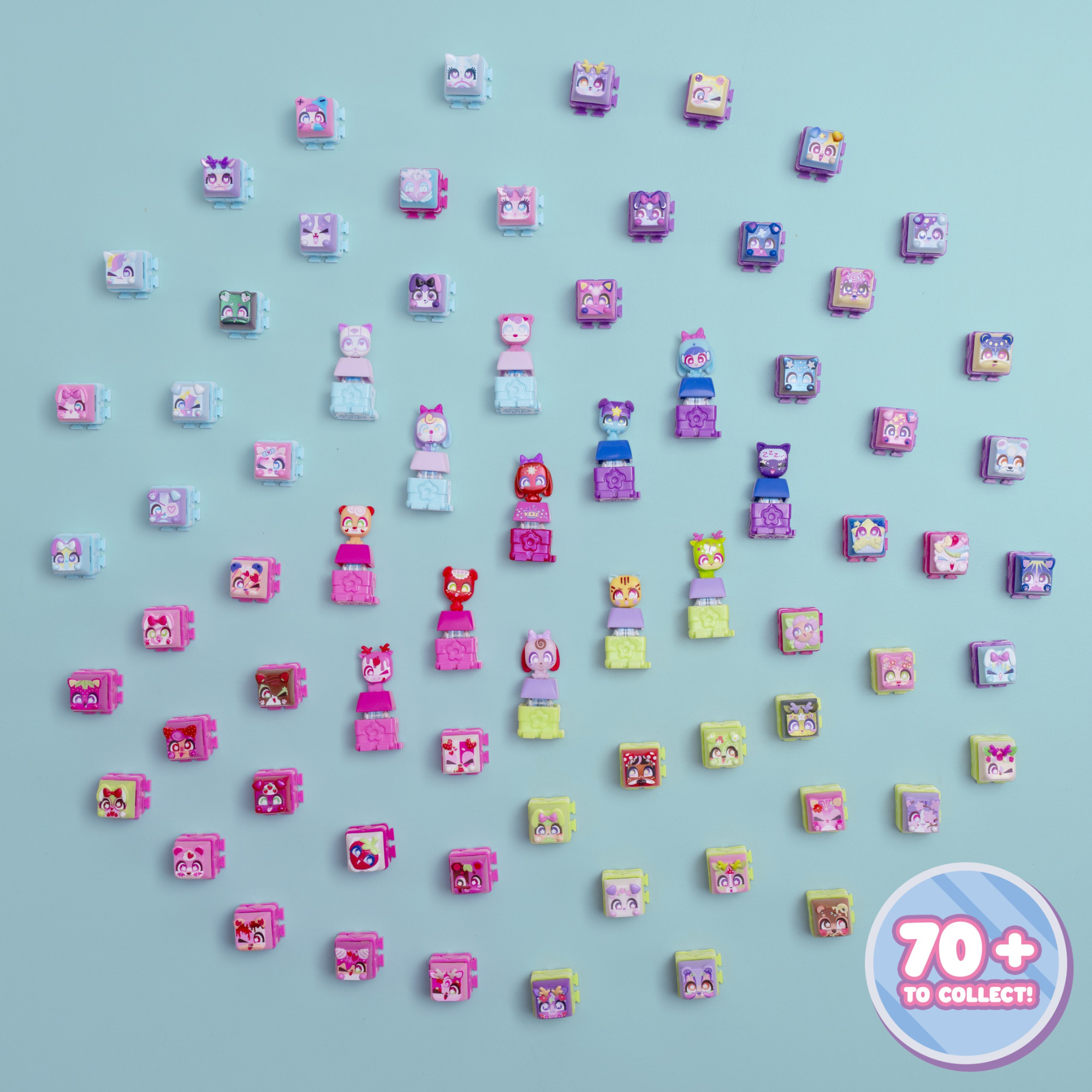 Clickeez Multipack, Cute Collectible Keyboard Key Caps, Fidget Toy for Kids 6+