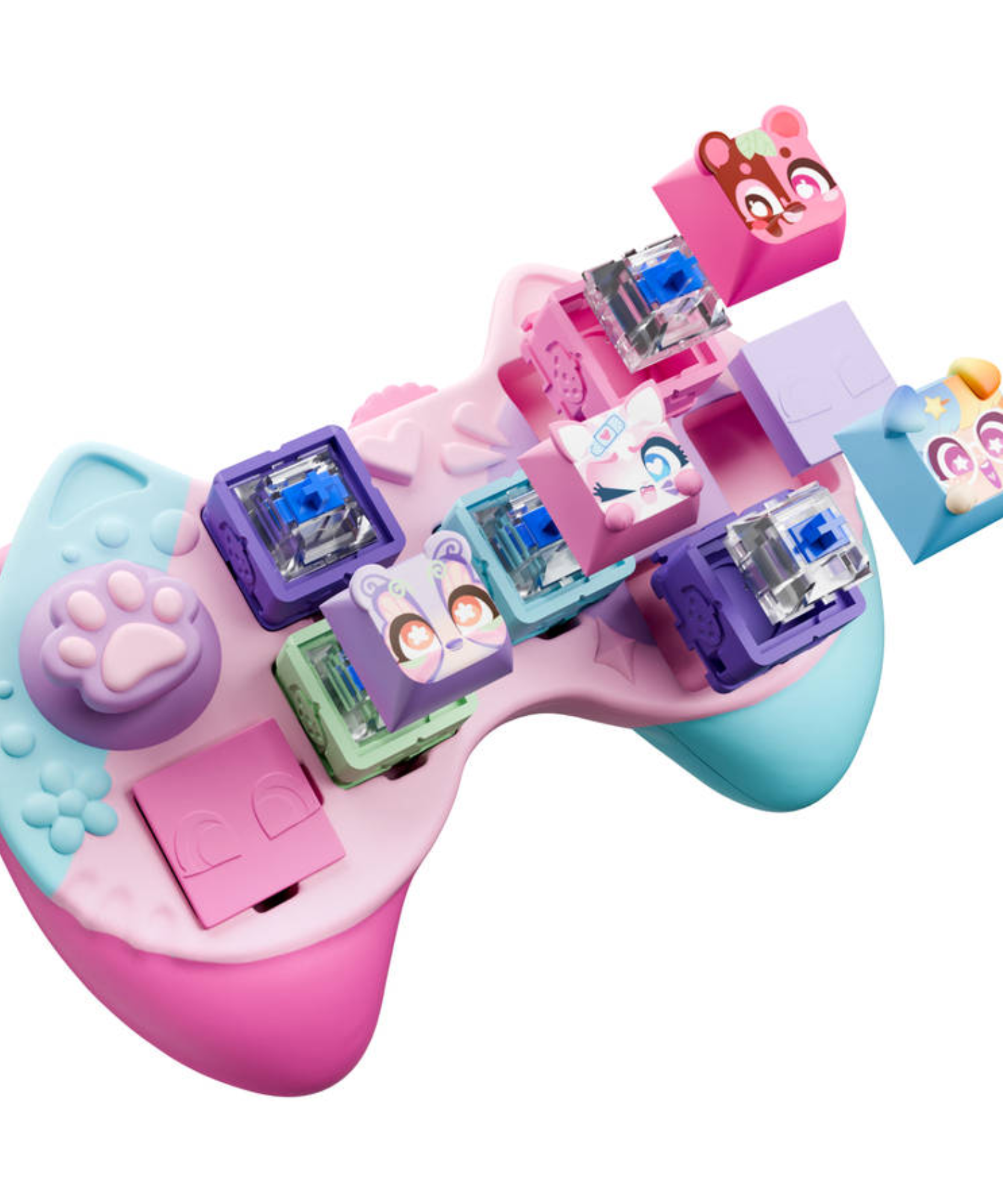 Clickeez Controller, Cute Collectible Keyboard Key Caps, Fidget Toy for Kids 6+