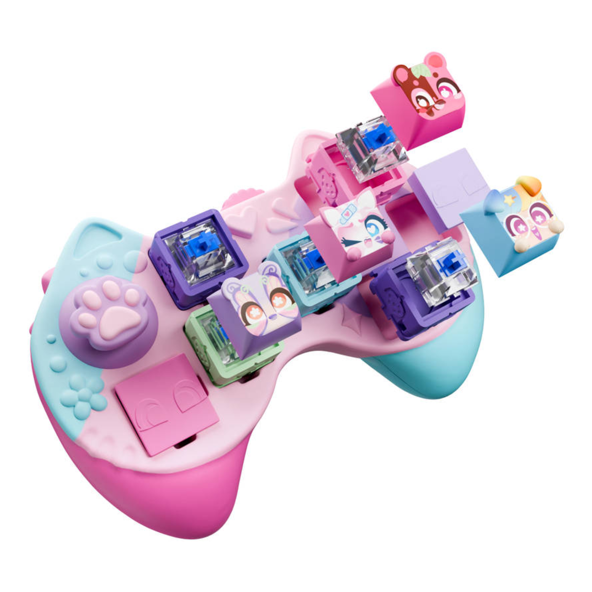 Clickeez Controller, Cute Collectible Keyboard Key Caps, Fidget Toy for Kids 6+