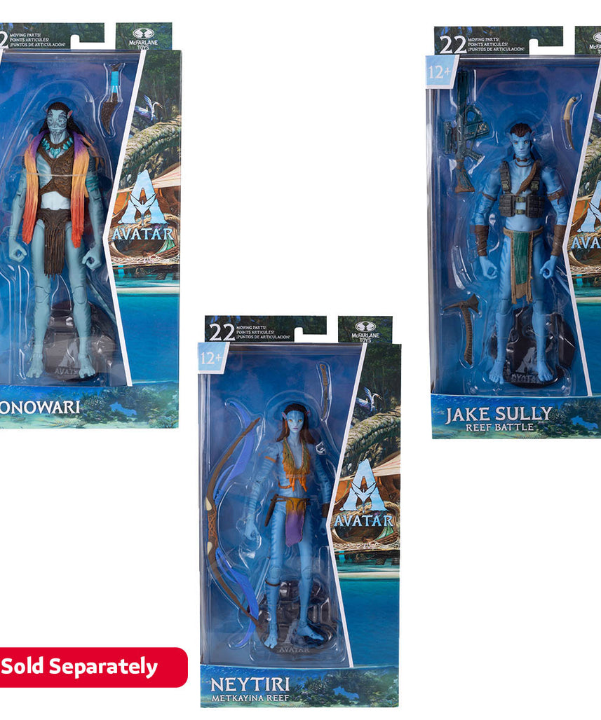 Disney Avatar 7-Inch Jake Sully Action Figure with Accessories, Premium McFarlane Movie Collectible