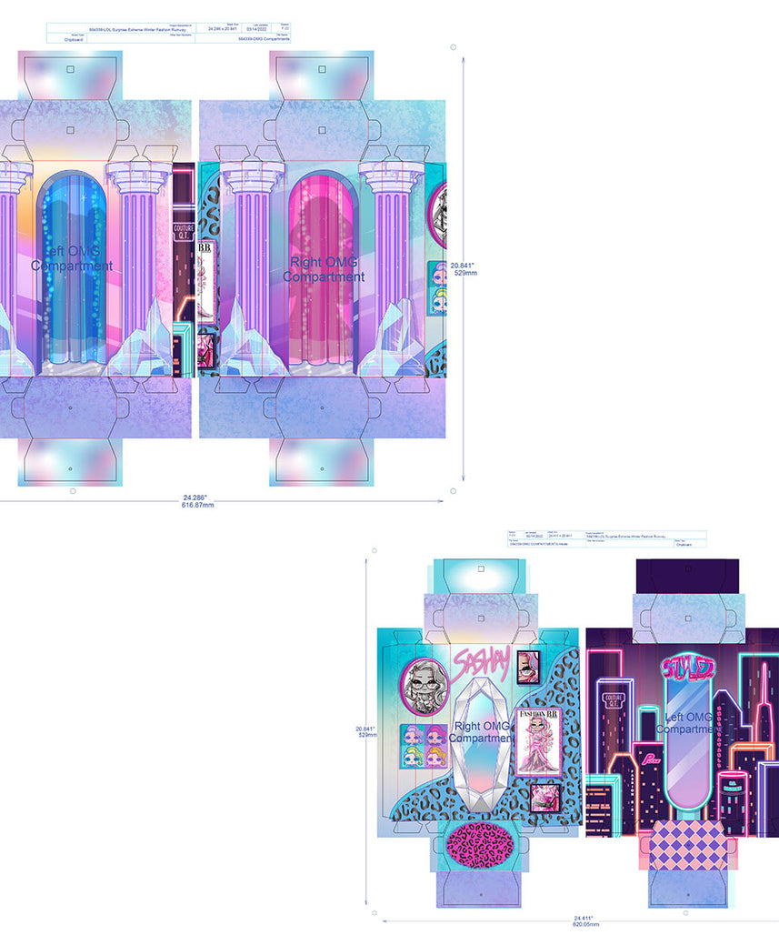 عرض أزياء ضخم من LOL Surprise! OMG مع 80 مفاجأة و12 دمية حصرية - بيوت دمى تظاهرية إبداعية للأطفال من سن 4 سنوات فما فوق